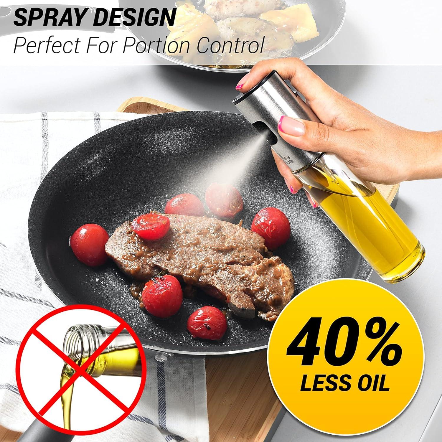 Rociador de Aceite de Oliva AddPlum 100ml Acero Inoxidable