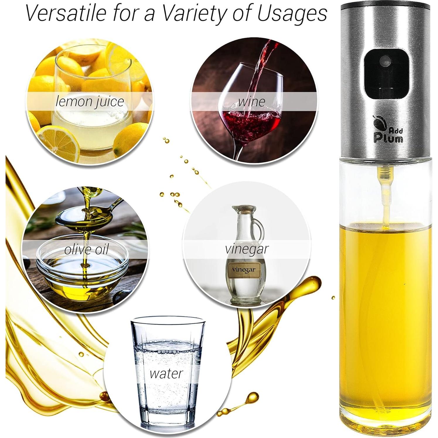 Rociador de Aceite de Oliva AddPlum 100ml Acero Inoxidable
