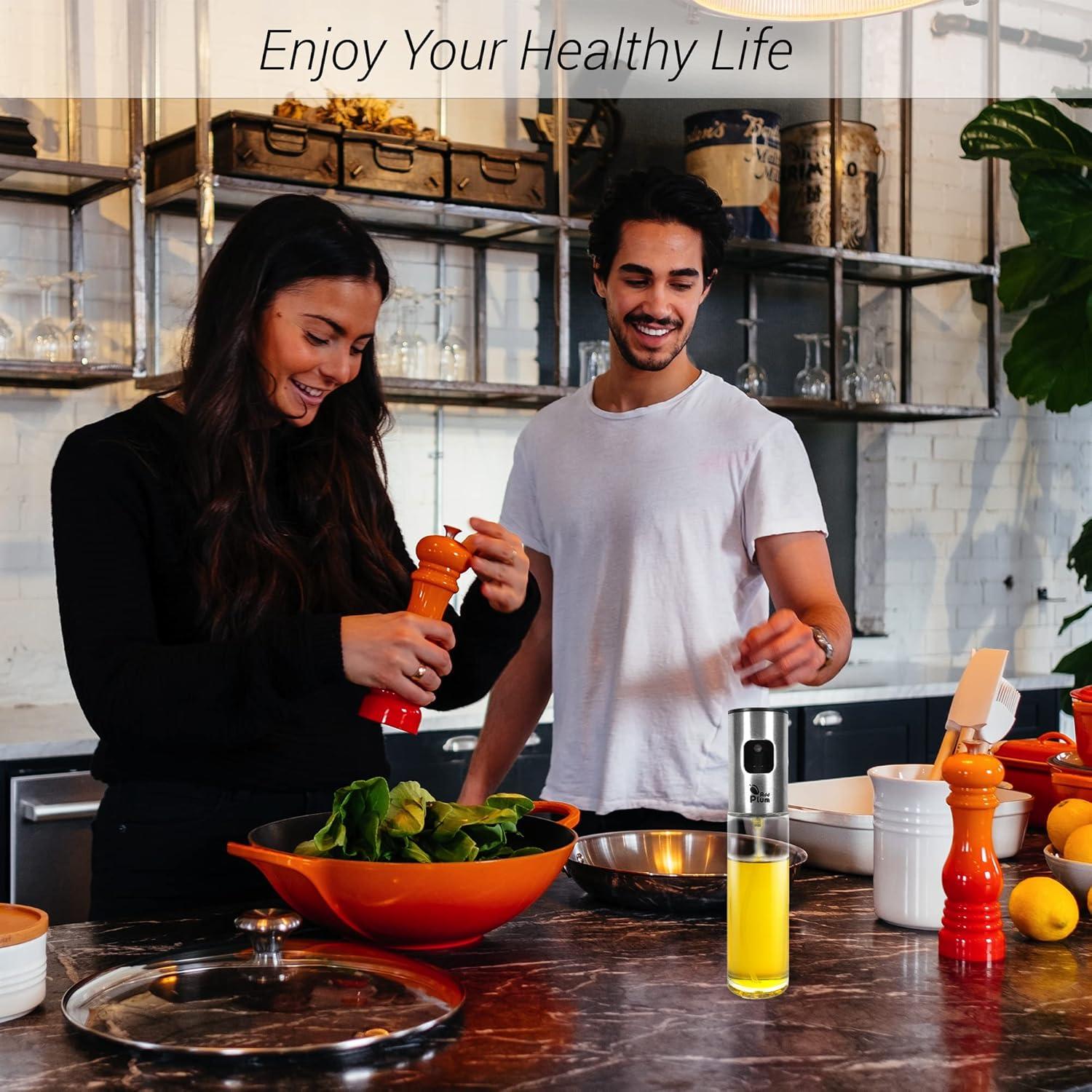 Rociador de Aceite de Oliva AddPlum 100ml Acero Inoxidable