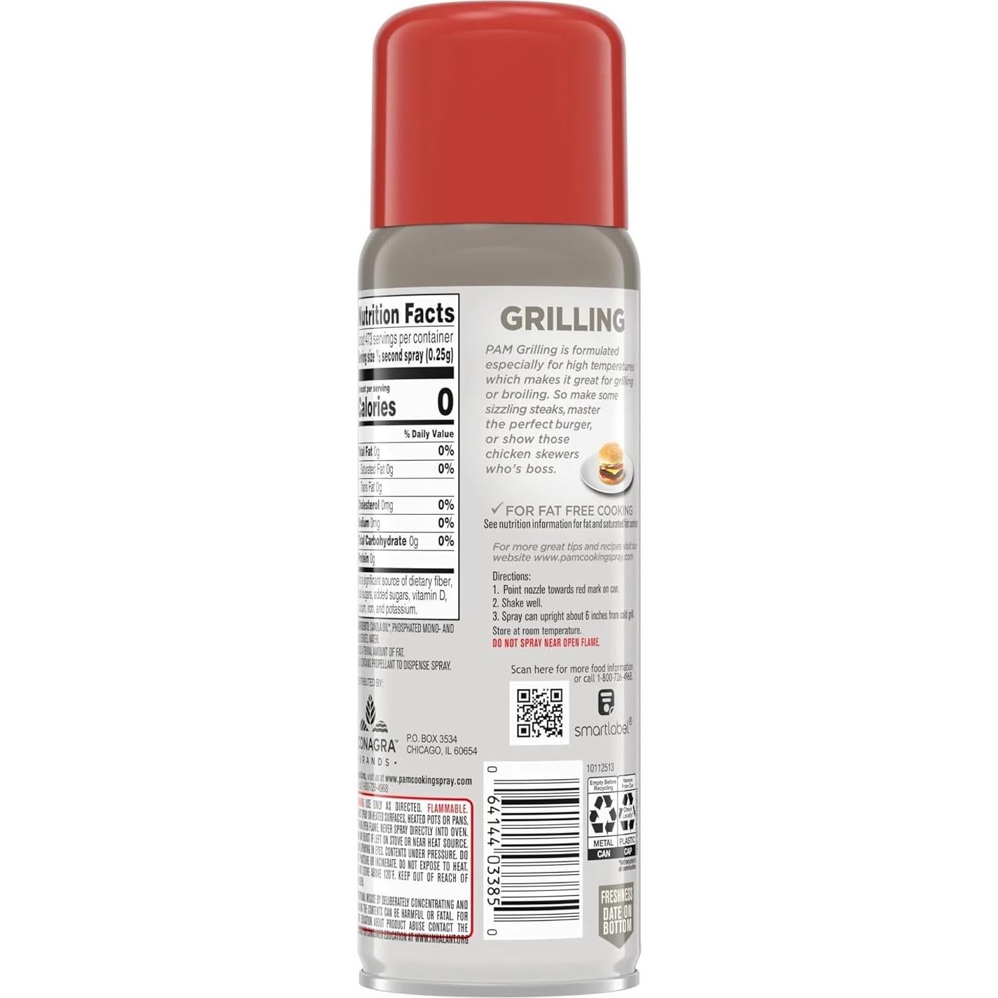 Spray de Cocina Antiadherente PAM para Asar 150 g - 3 Pk