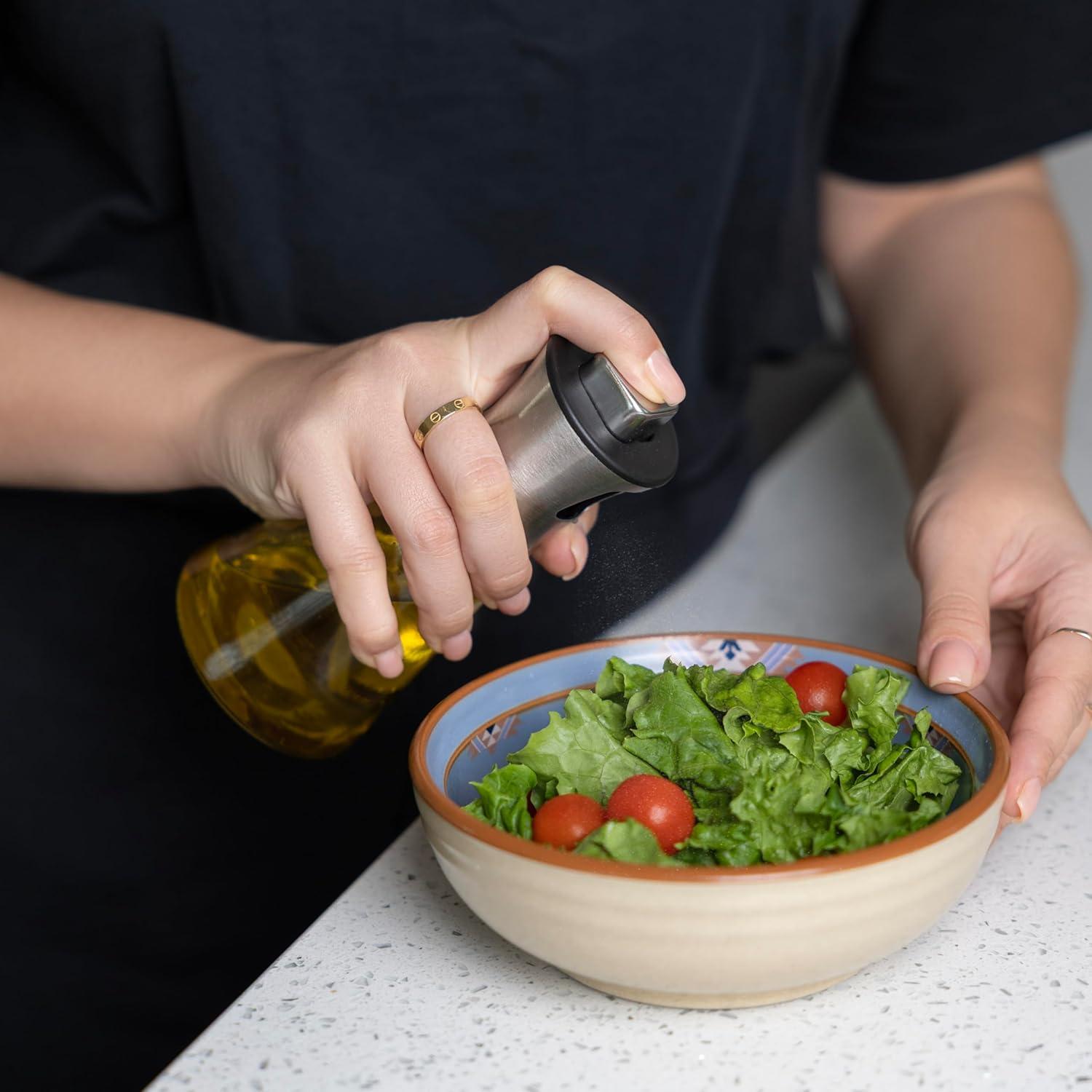 Botella Spray de Aceite de Oliva Fox Run 200 ml Vidrio