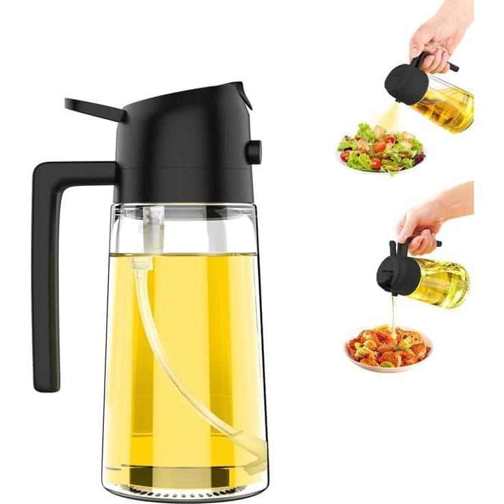 Botella Spray de Aceite ARHAN 470ml 2 en 1 con Cepillos