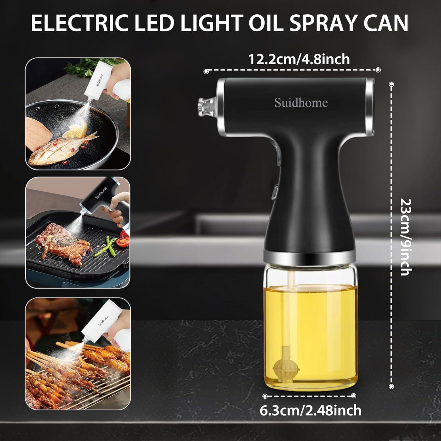 Pulverizador de Aceite de Vidrio Suidhome 170g con Mango Ergonómico