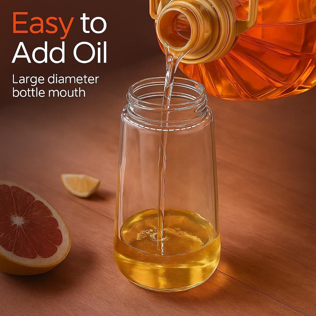 Pulverizador de Aceite de Oliva Genérico 470 ml Vidrio 2-en-1