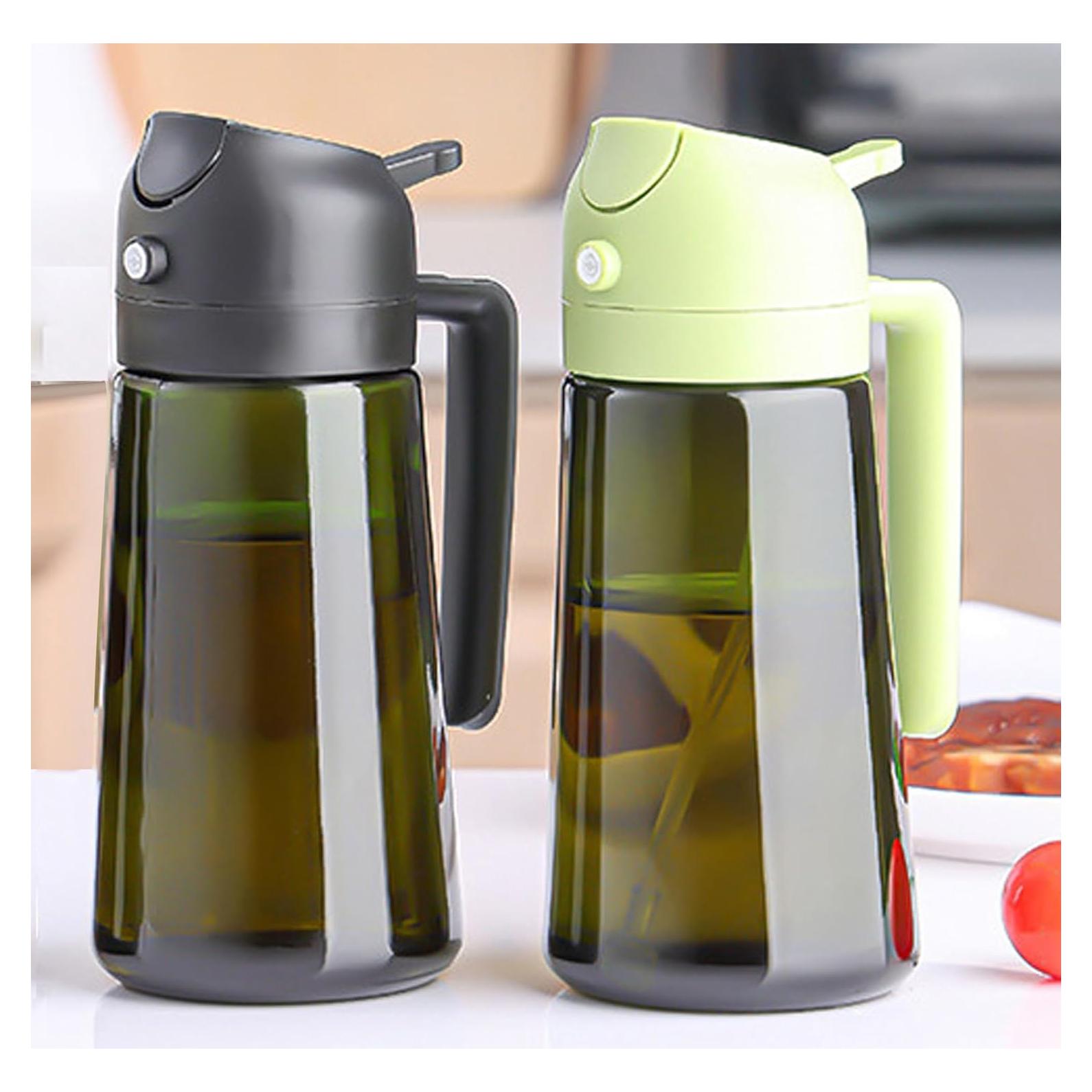 Dispensador y Spray de Aceite Geolinhome 2 en 1 473 ml - Vidrio