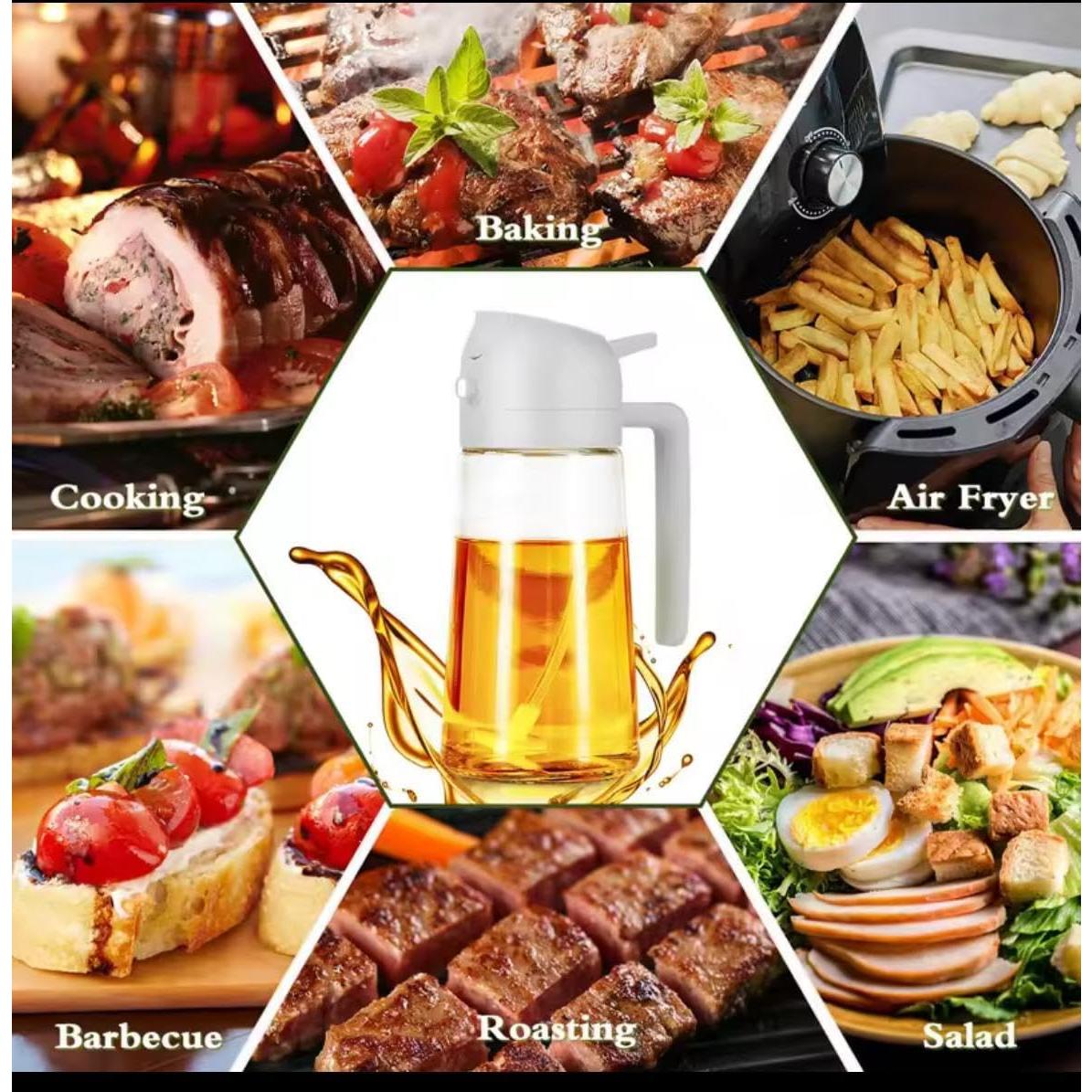 Rociador de Aceite de Oliva YARRAMATE 470ml Vidrio Grado Alimenticio