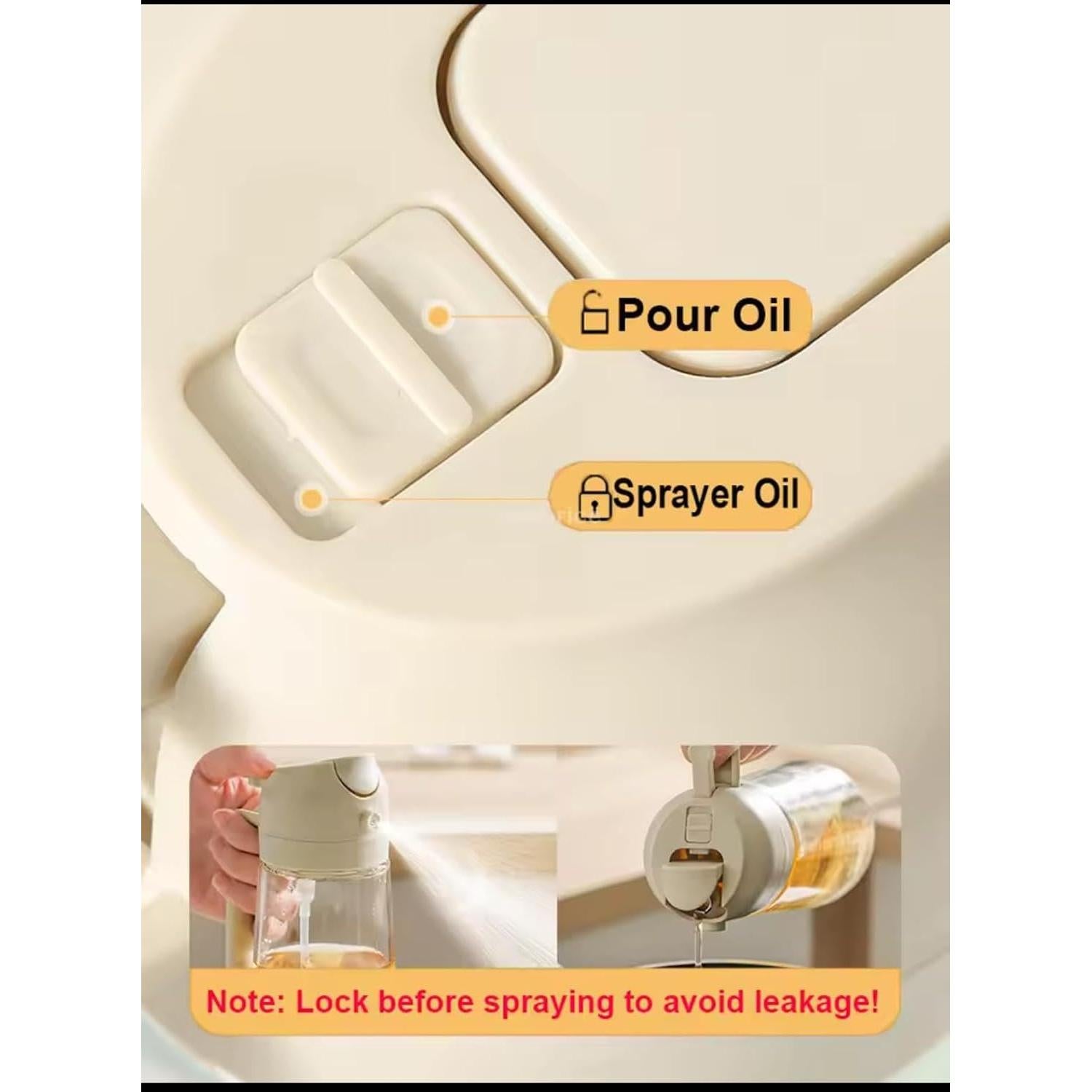 Rociador de Aceite de Oliva YARRAMATE 470ml Vidrio Grado Alimenticio