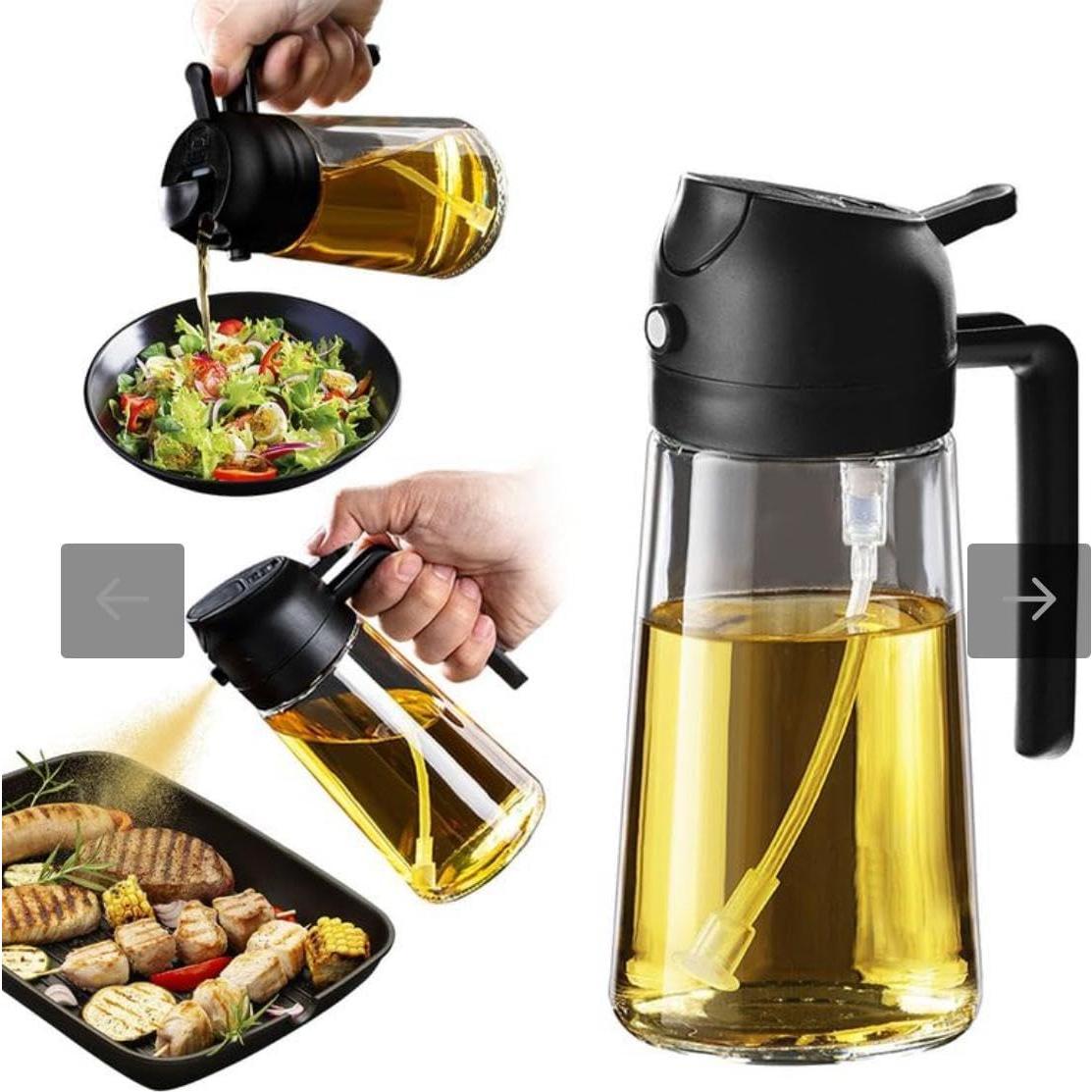 Rociador de Aceite de Oliva YARRAMATE 470ml Vidrio Grado Alimenticio