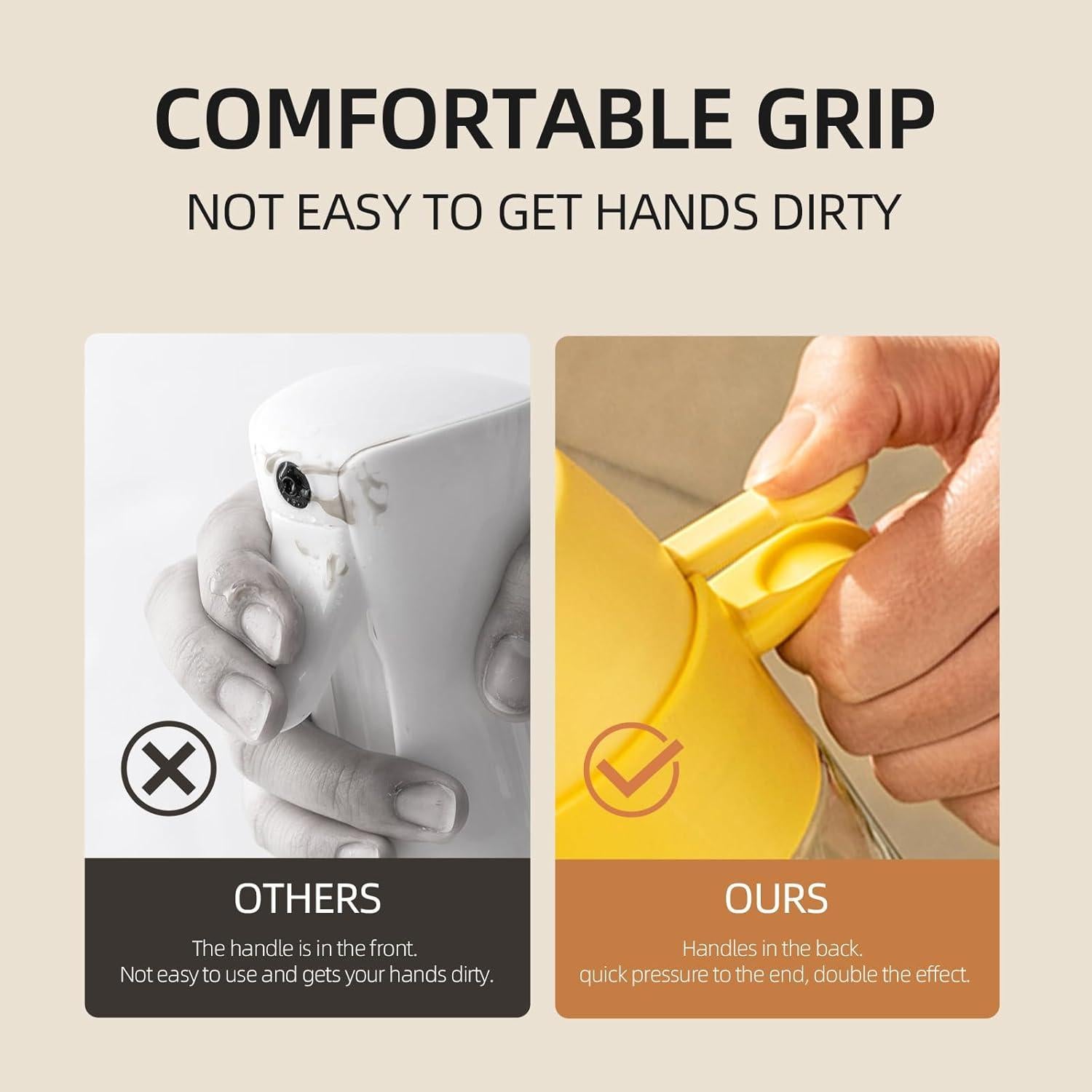 Pulverizador de Aceite MDZF SWEET HOME 550ml Amarillo 2 en 1