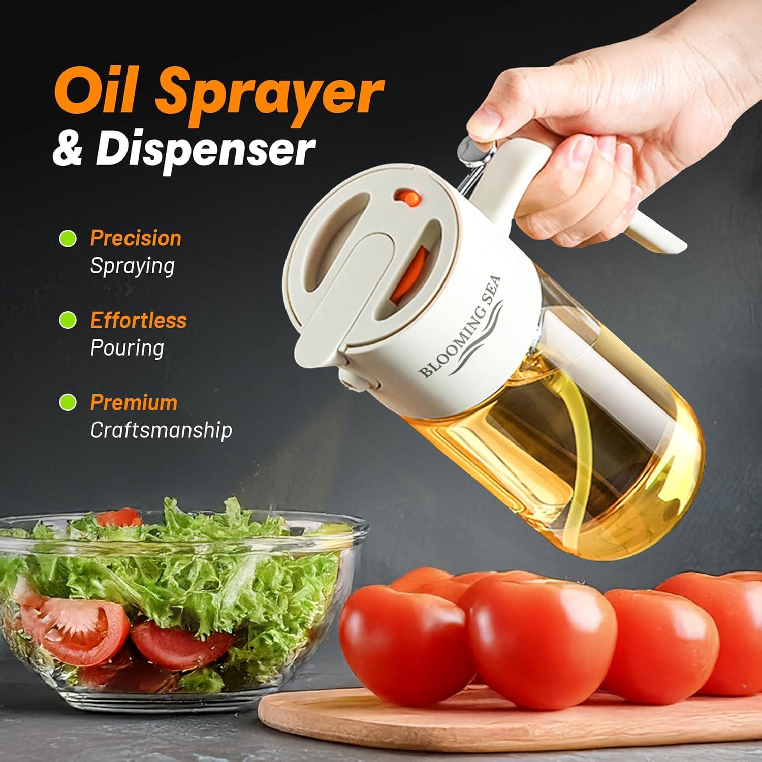 Botella de Aceite 2-en-1 Blooming Sea 550ml Spray y Vertido