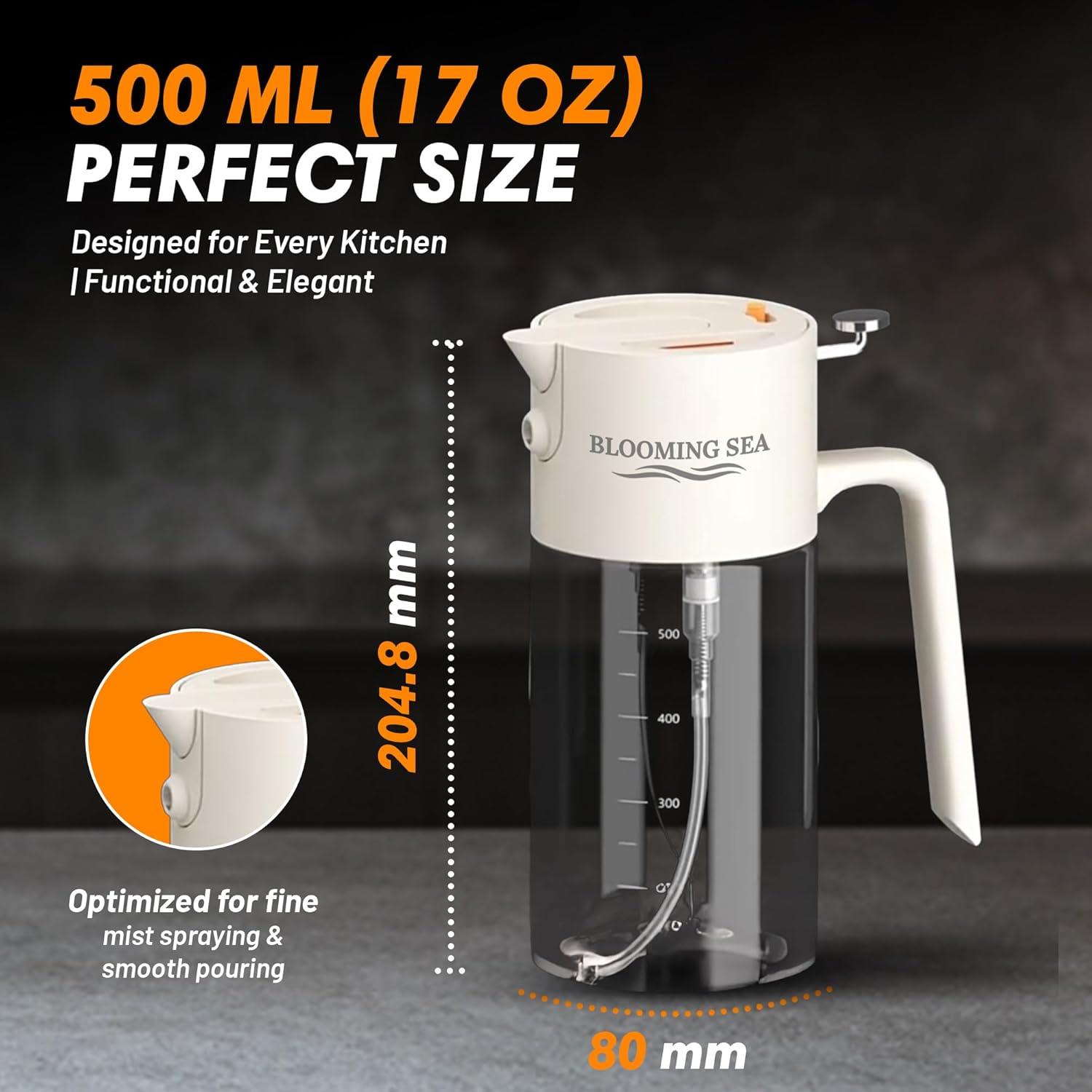 Botella de Aceite 2-en-1 Blooming Sea 550ml Spray y Vertido