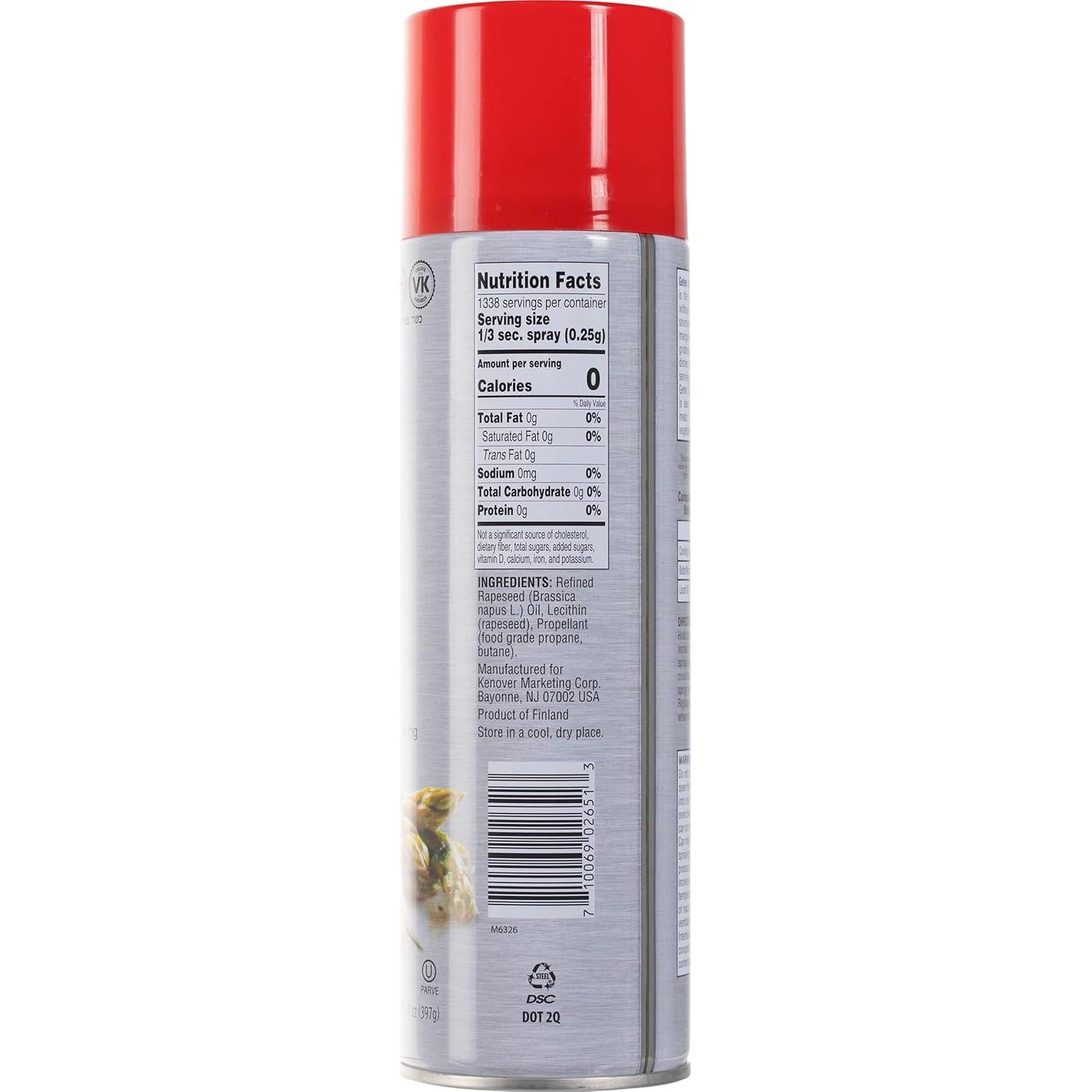 Spray de Aceite de Canola Gefen 396ml Antiadherente Saludable