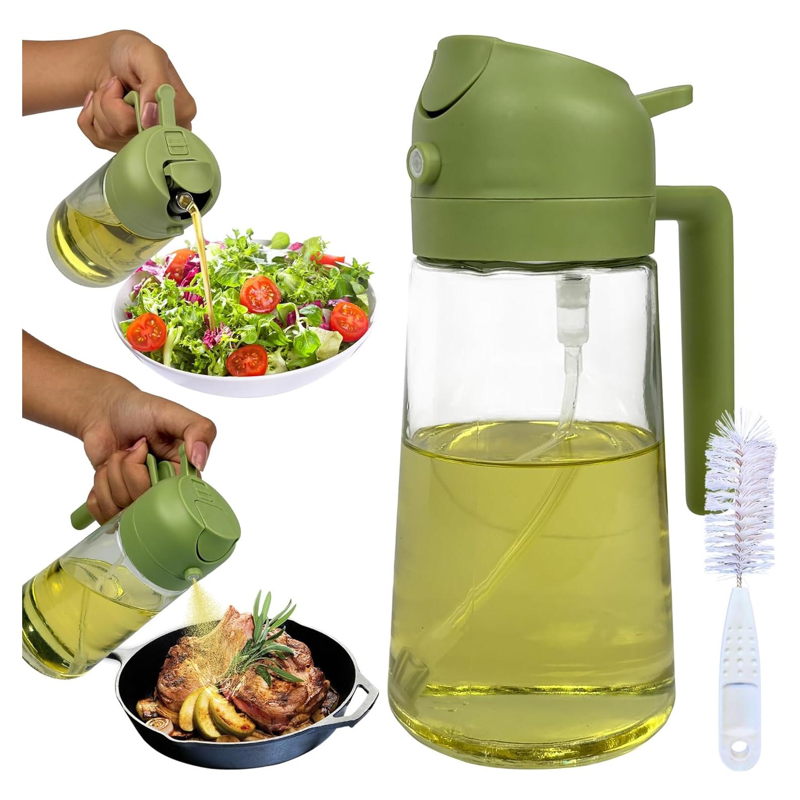 Dispensador de Aceite 2 en 1 NextG Ideaz 470ml Vidrio BPA Free