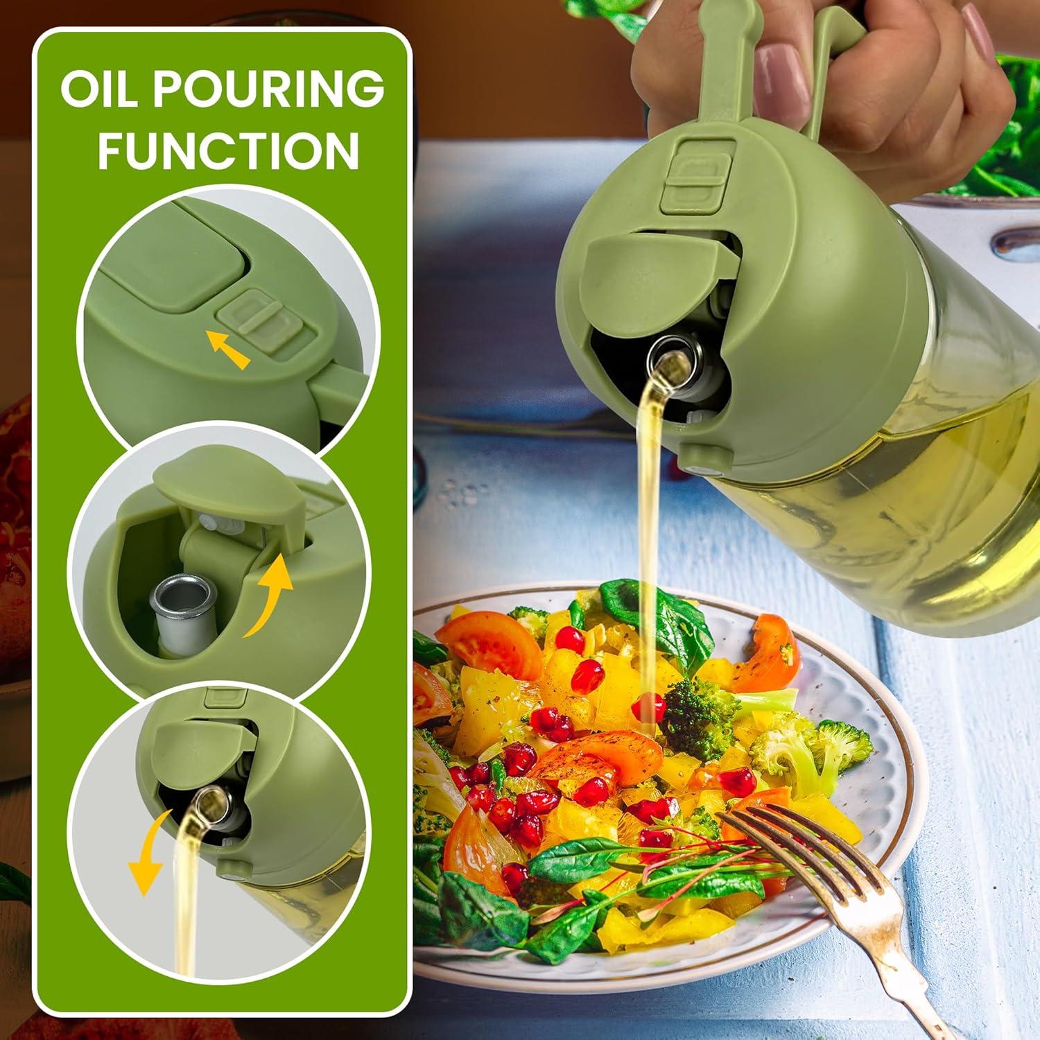 Dispensador de Aceite 2 en 1 NextG Ideaz 470ml Vidrio BPA Free