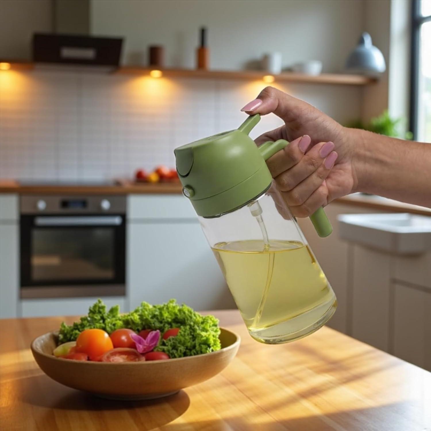 Dispensador de Aceite 2 en 1 NextG Ideaz 470ml Vidrio BPA Free