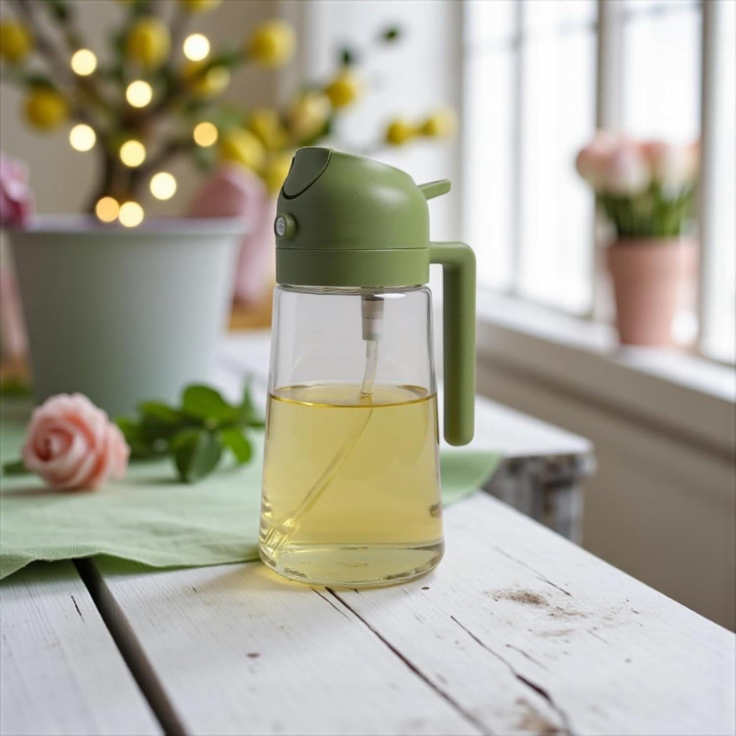 Dispensador de Aceite 2 en 1 NextG Ideaz 470ml Vidrio BPA Free