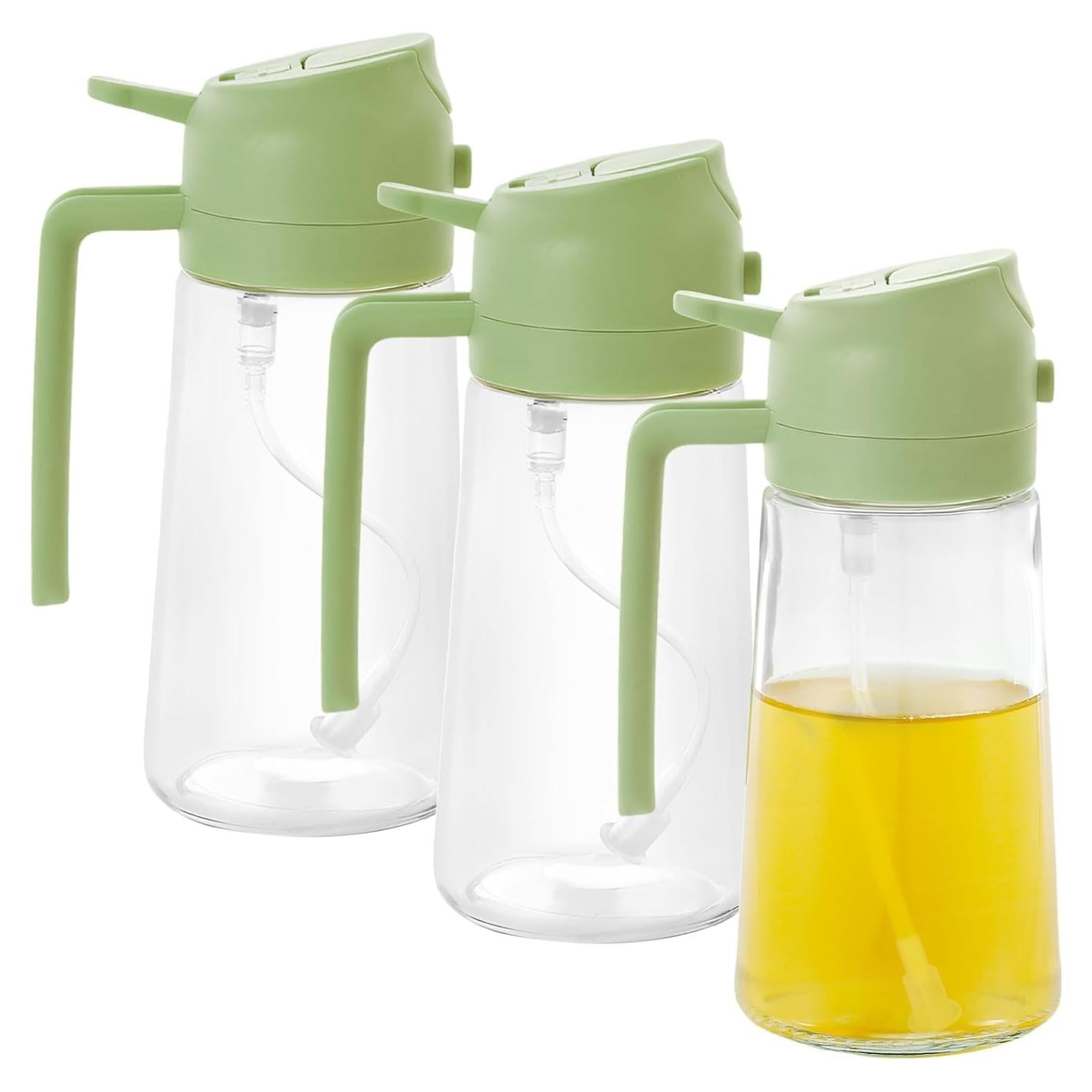 Botella dispensadora de aceite de oliva TKSDWBLTY 470ml 3Pcs