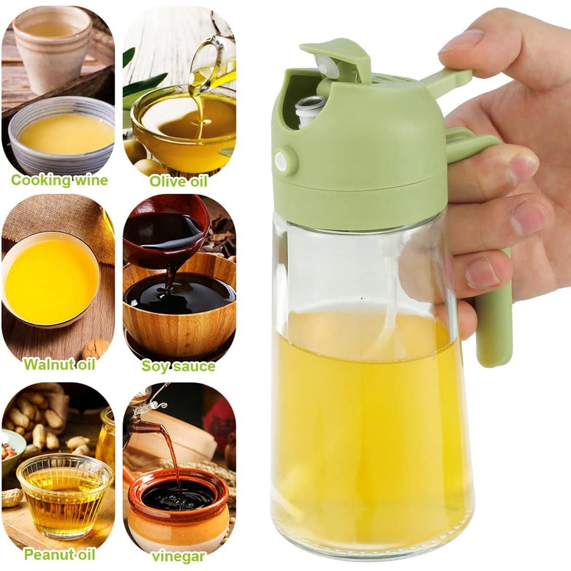 Botella dispensadora de aceite de oliva TKSDWBLTY 470ml 3Pcs