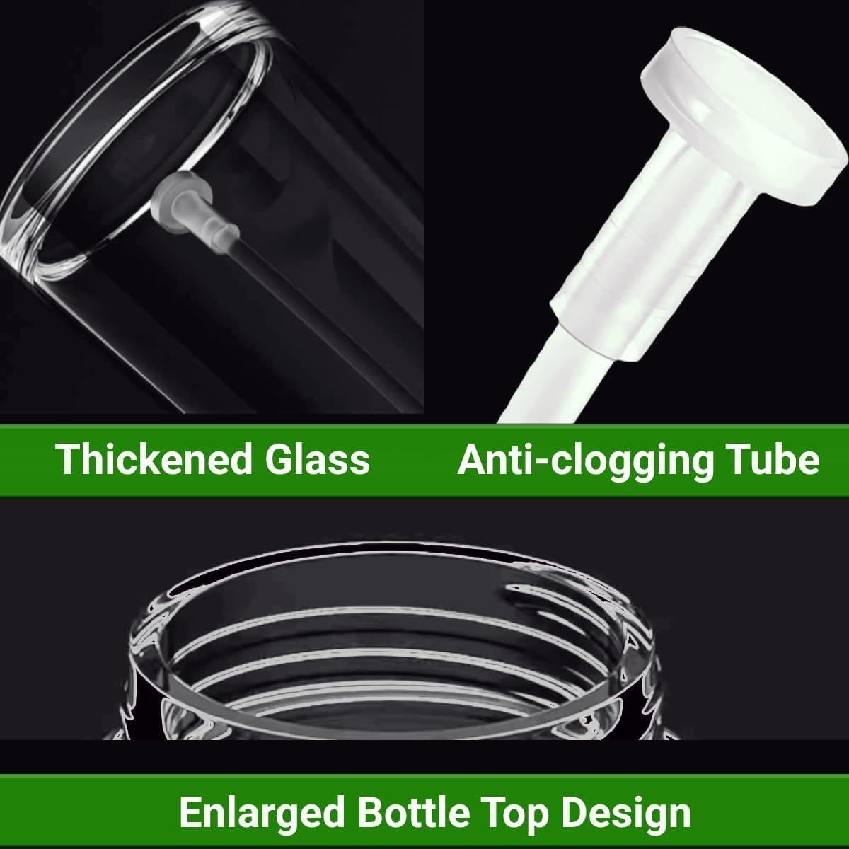 Spray de Aceite de Vidrio Leaflai 180ml - Rociador Multifuncional