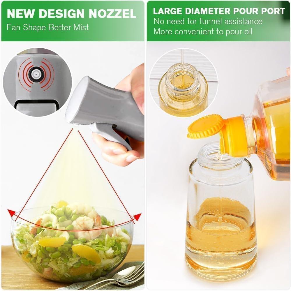 Spray de Aceite de Vidrio Leaflai 180ml - Rociador Multifuncional