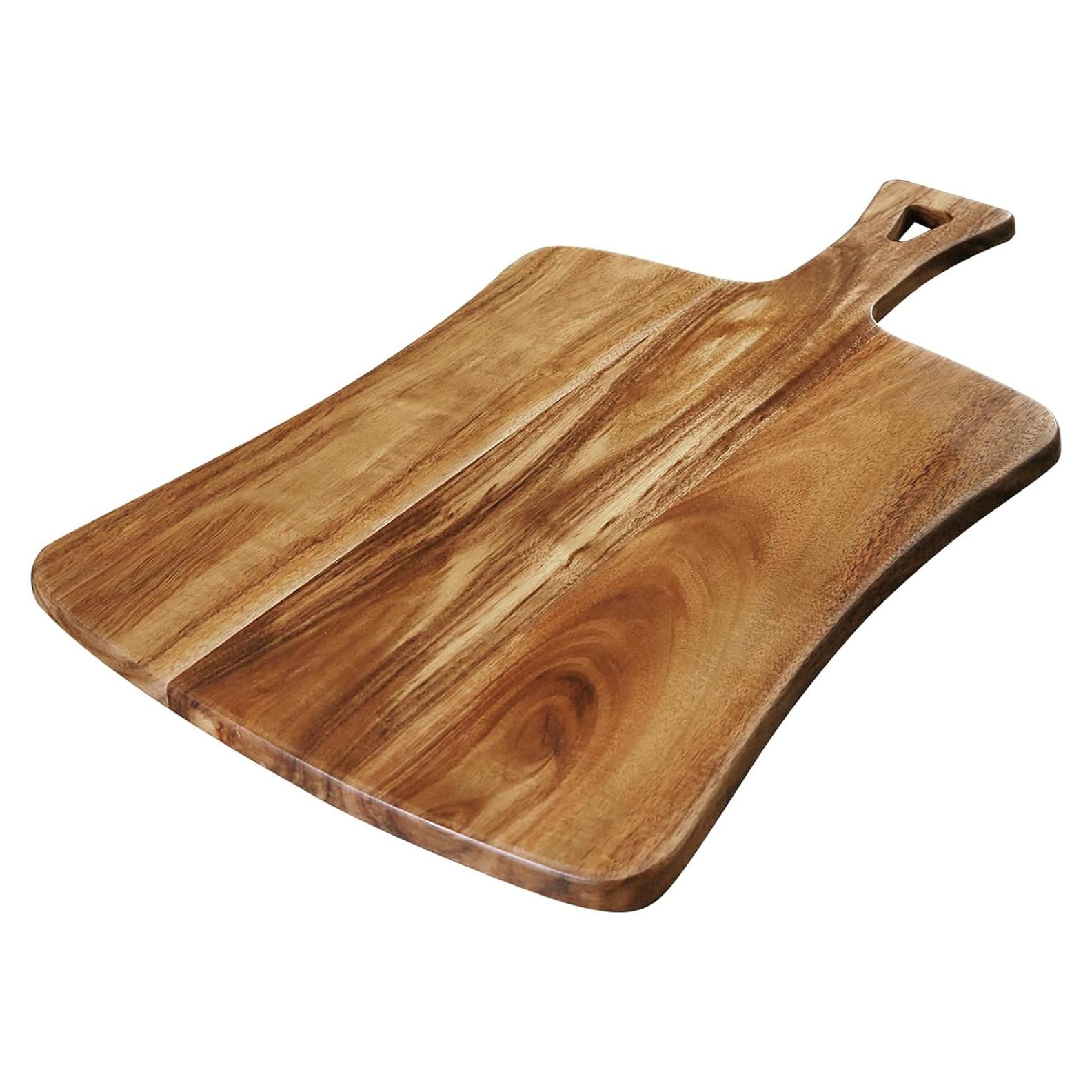 Tabla de Cortar de Madera de Acacia YSTKC 35.56x21.84 cm con Mango