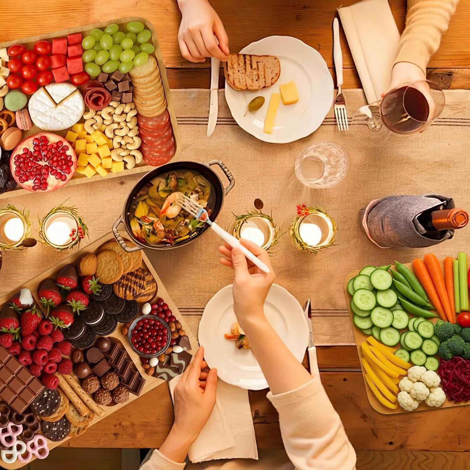 Tabla de Charcutería Sefilence con Tapa y Compartimentos 38.4x28.7cm