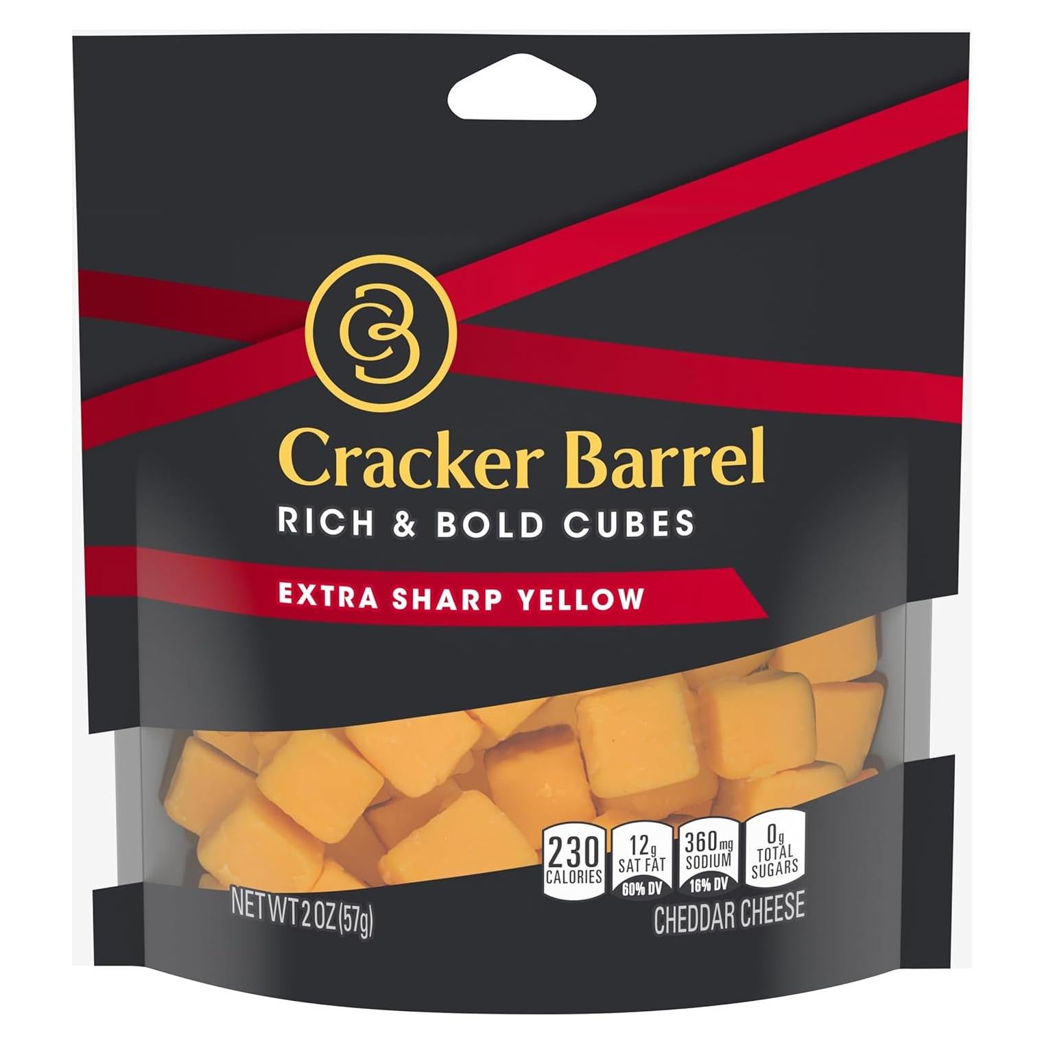 Cubos de Queso Cheddar Extra Fuerte Cracker Barrel 56.7g