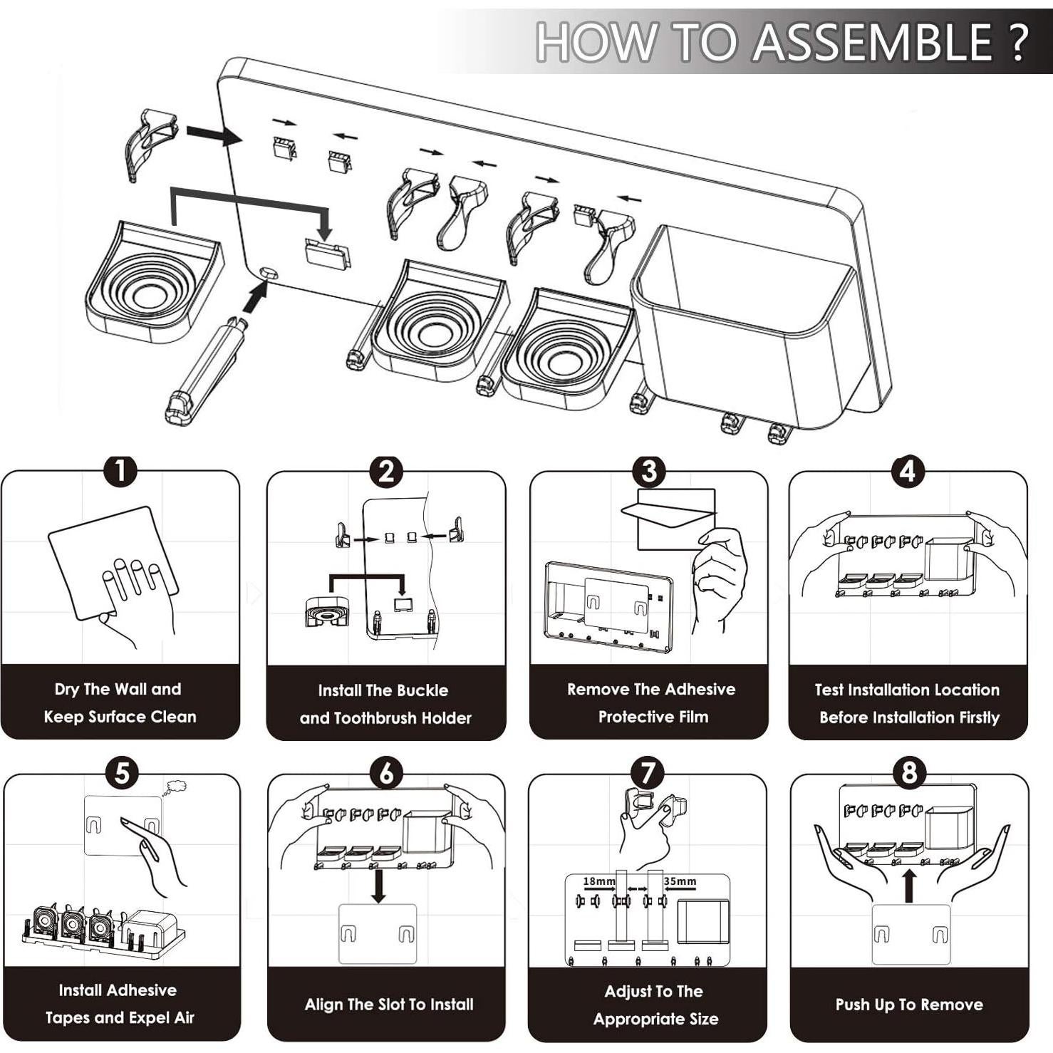 Soporte Eléctrico para Cepillo de Dientes simpletome Blanco