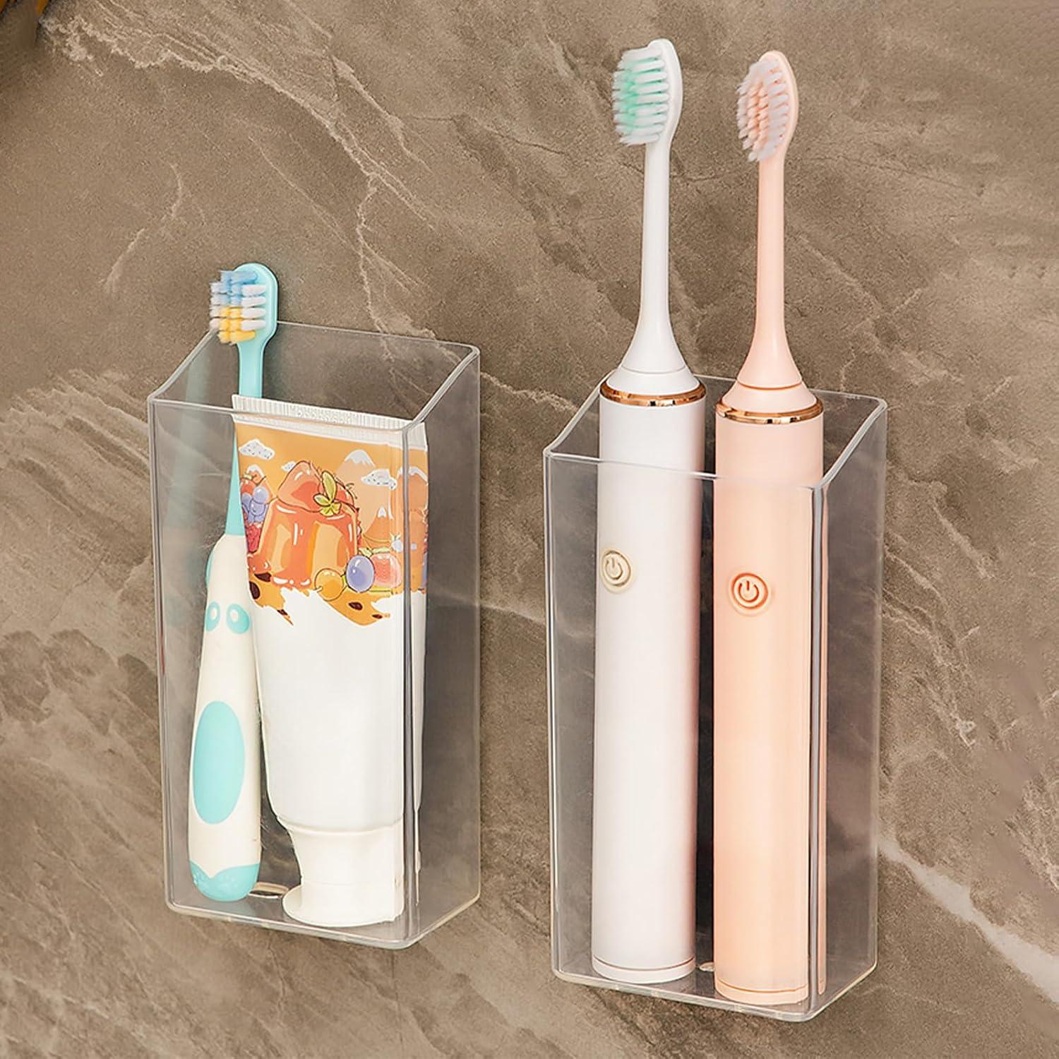 Soporte para Cepillos de Dientes CWYEYE, 2 Piezas Acrílico Transparente