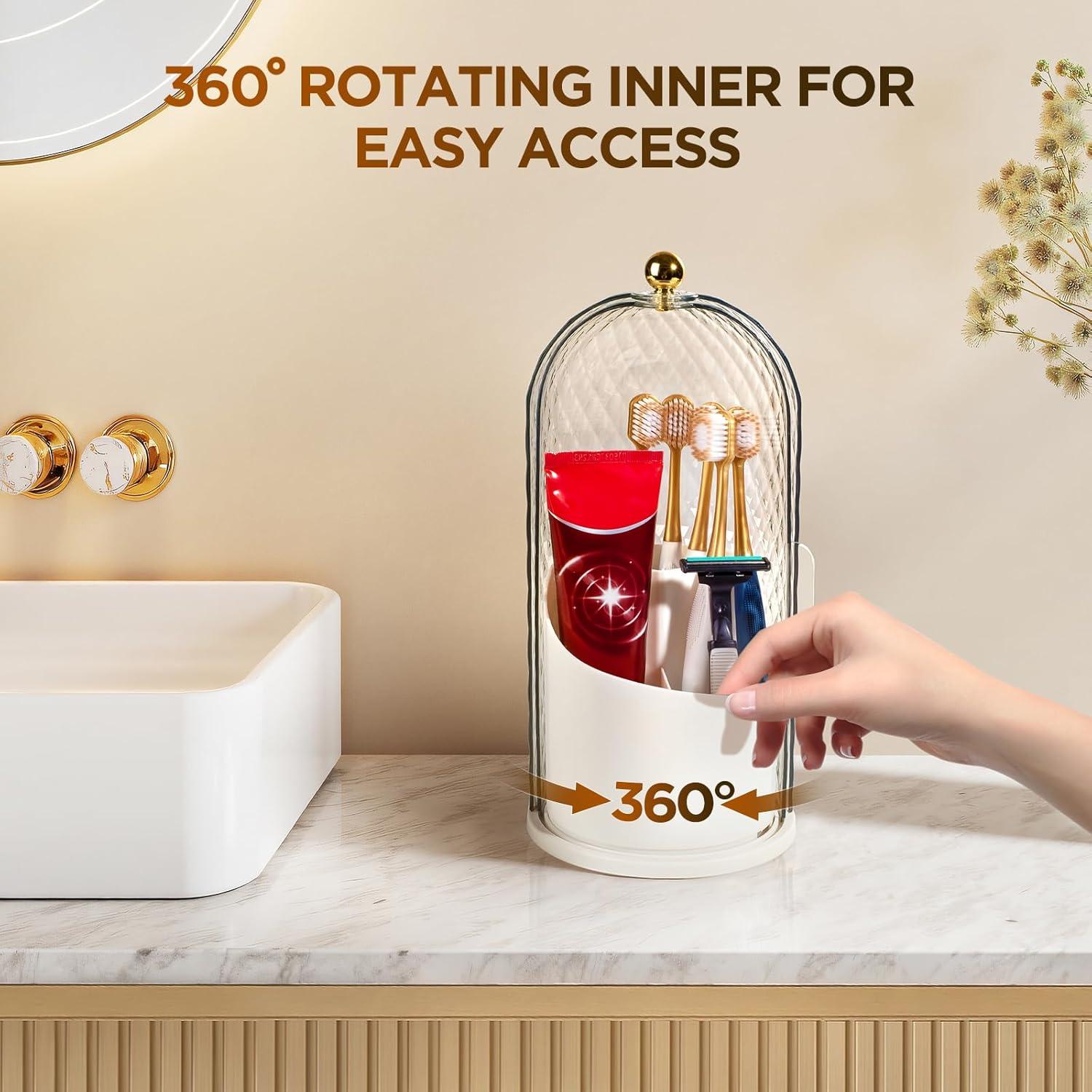 Soporte para cepillos de dientes Banafich 3 compartimentos blanco