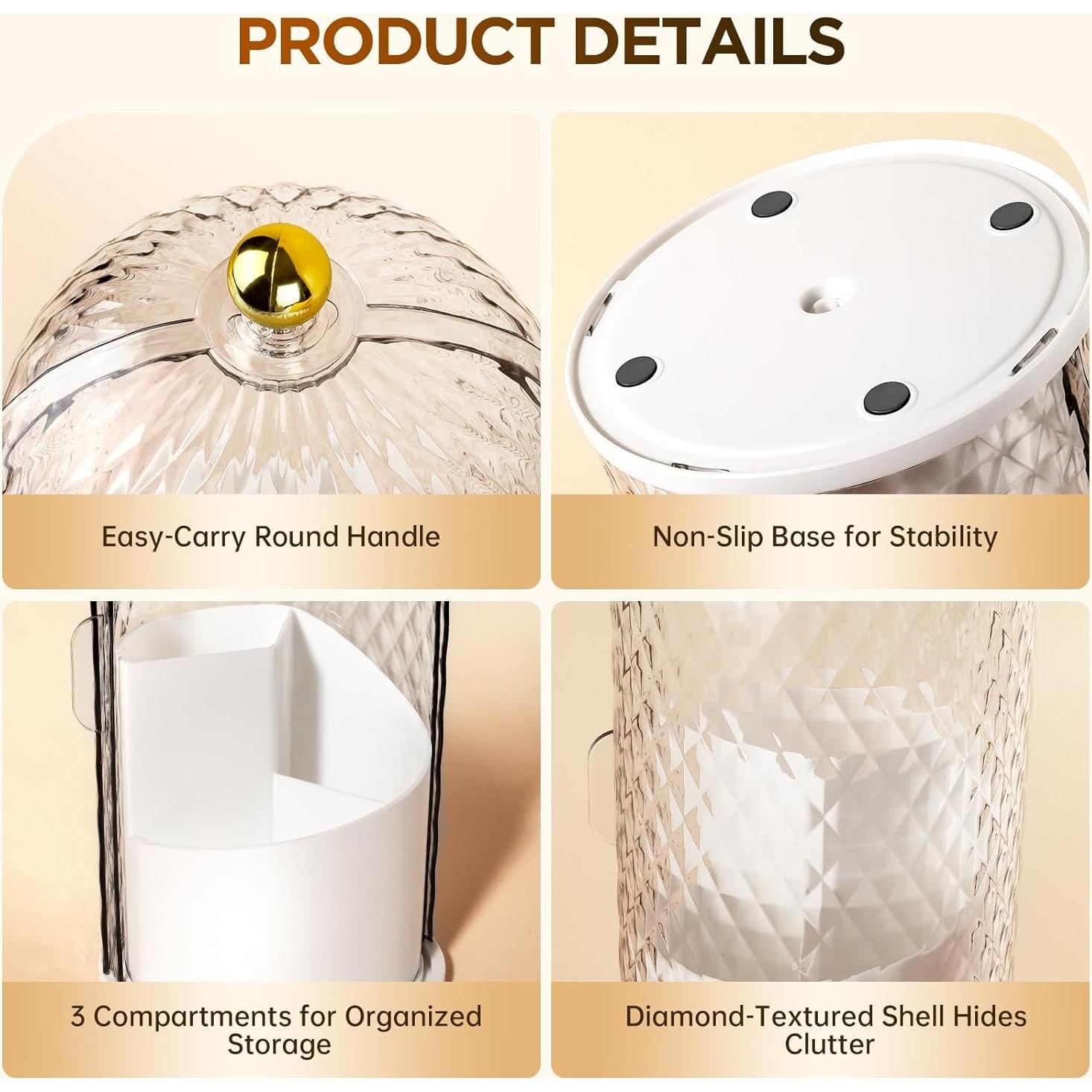 Soporte para cepillos de dientes Banafich 3 compartimentos blanco