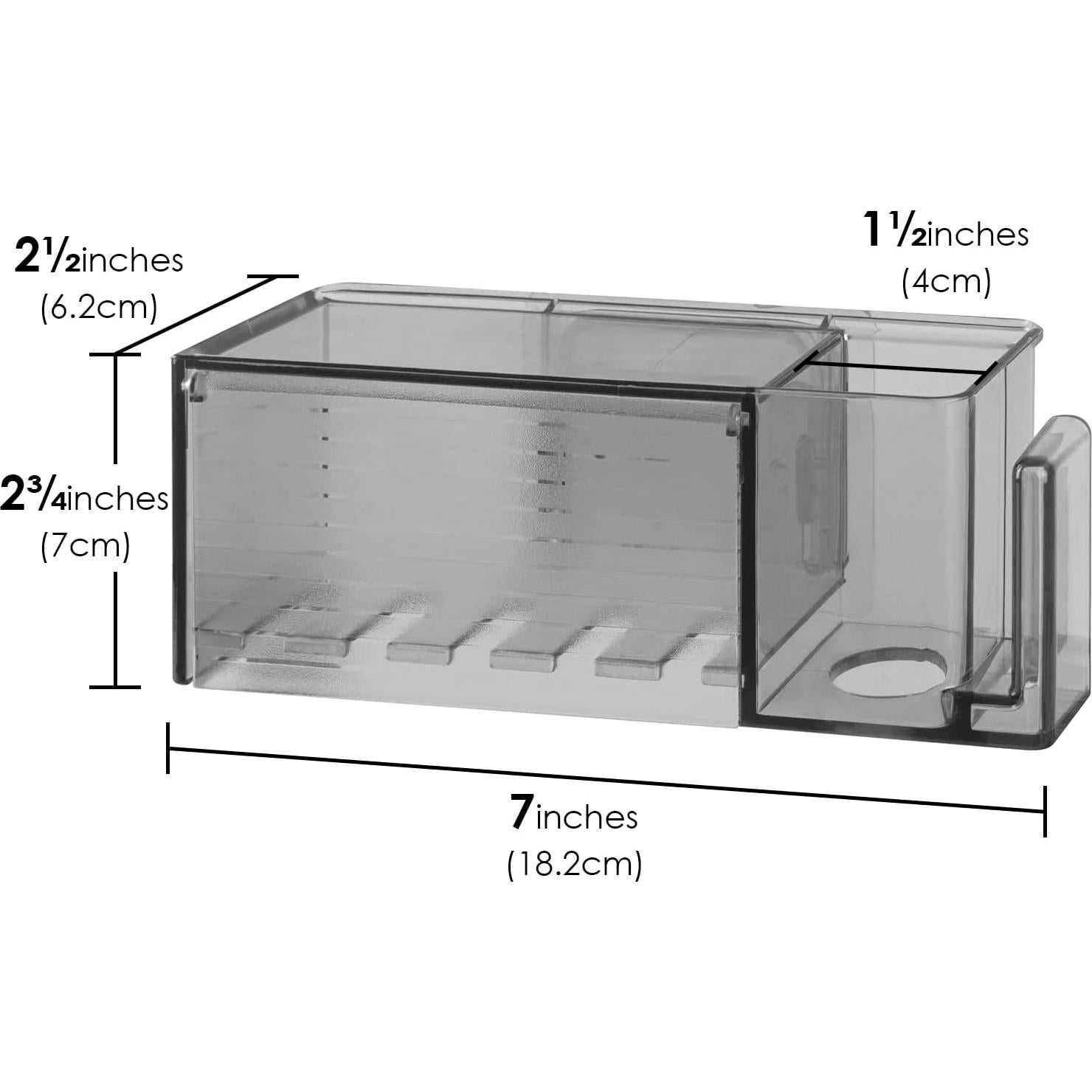 Soporte de Cepillos de Dientes Linkidea Gris con Tapa 5 Compartimentos
