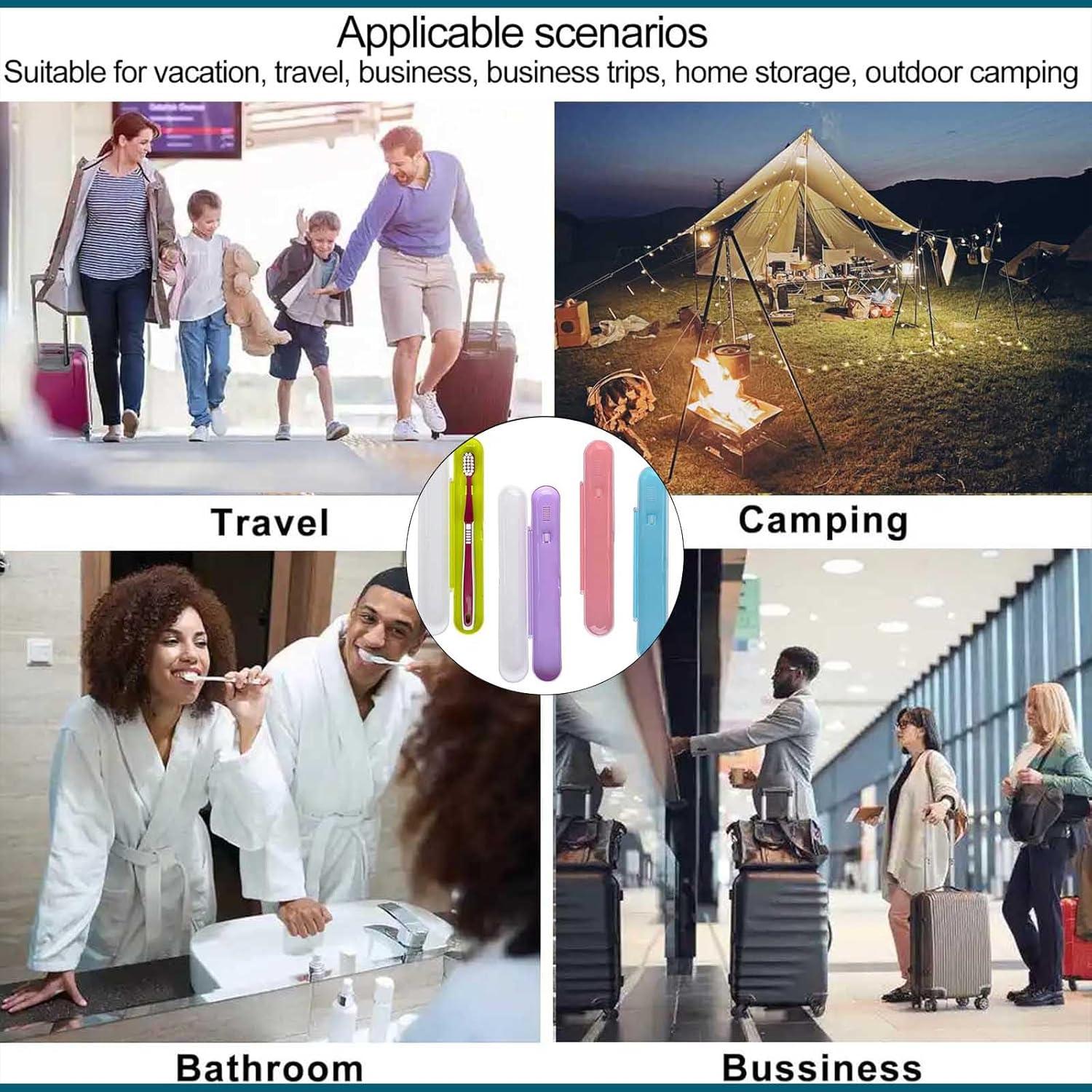 Estuche de Cepillo de Dientes de Viaje YS-004 - 4 Paquetes