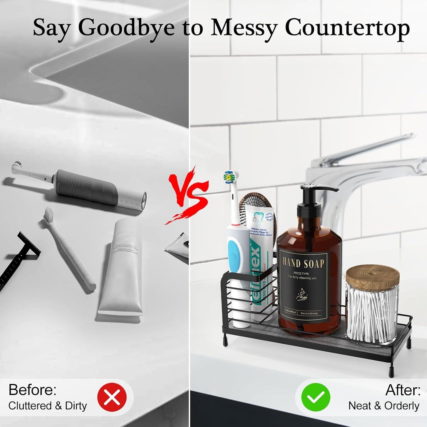 Soporte para Cepillos de Dientes Luxspire Acero Inoxidable Negro