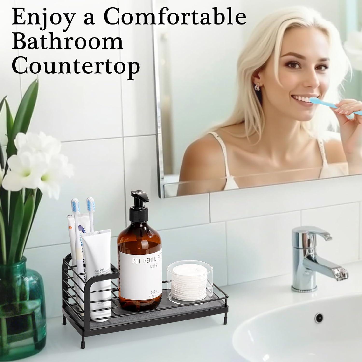 Soporte para Cepillos de Dientes Luxspire Acero Inoxidable Negro