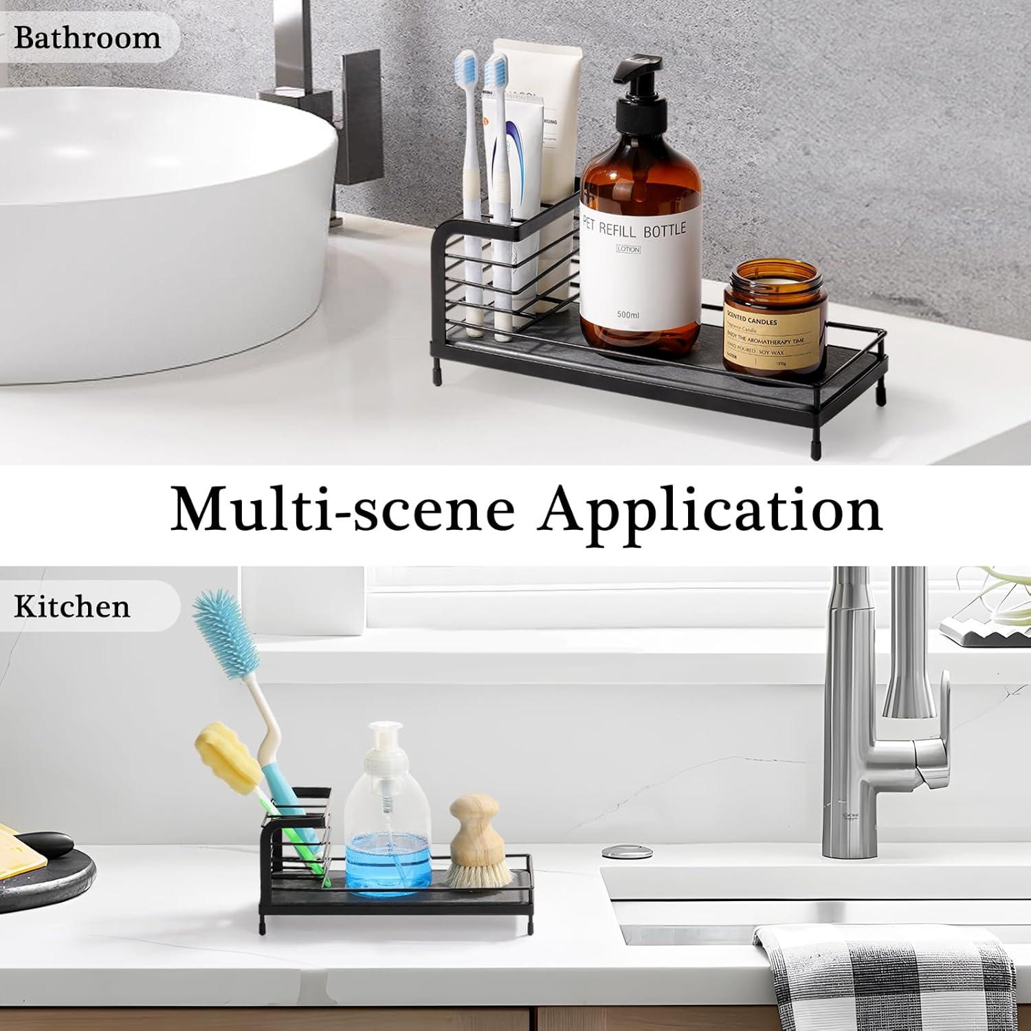 Soporte para Cepillos de Dientes Luxspire Acero Inoxidable Negro