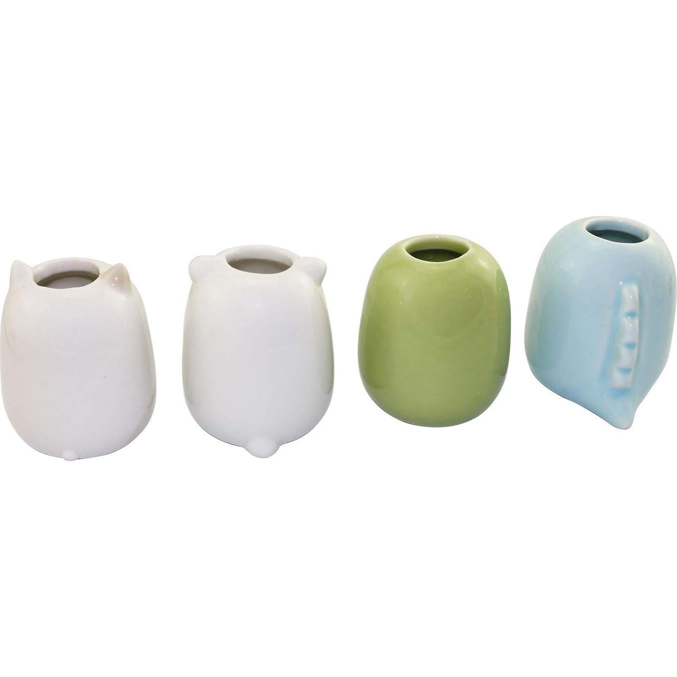 Soporte de Cepillo de Dientes Cerámica Tegg 4 Piezas Animales