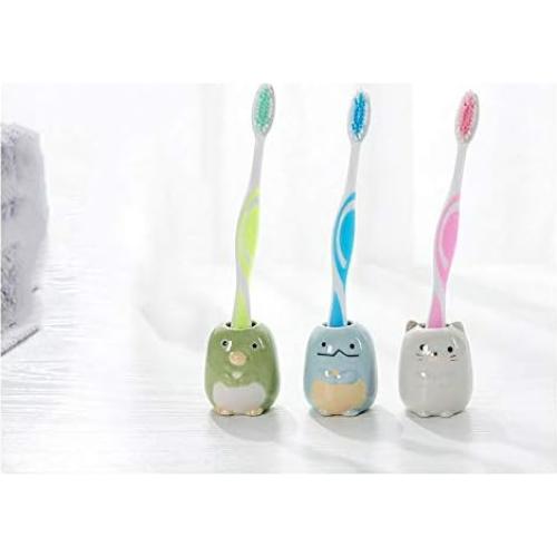 Soporte de Cepillo de Dientes Cerámica Tegg 4 Piezas Animales