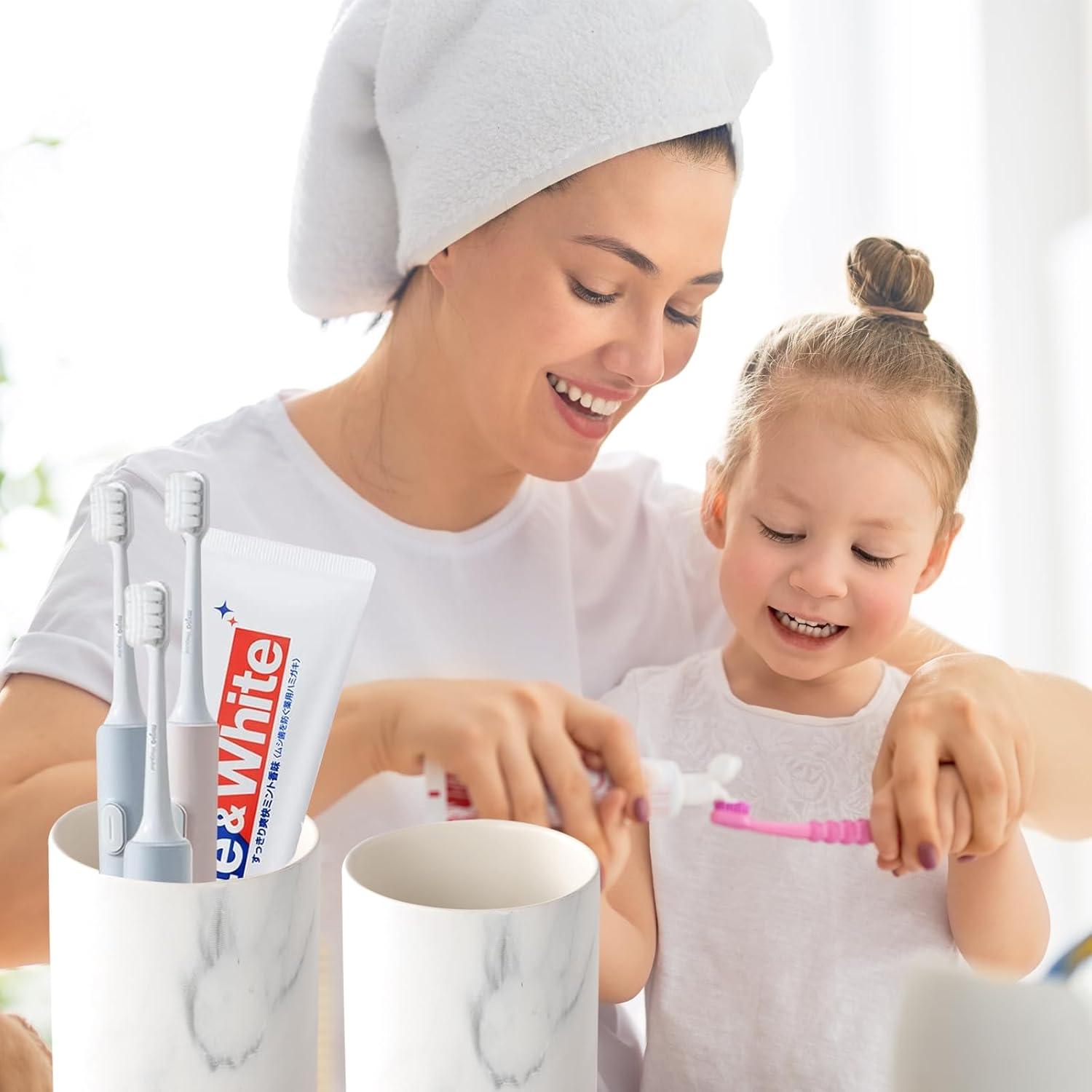 Soportes de Cepillos de Dientes Cerámica BSDISP - 2 Piezas