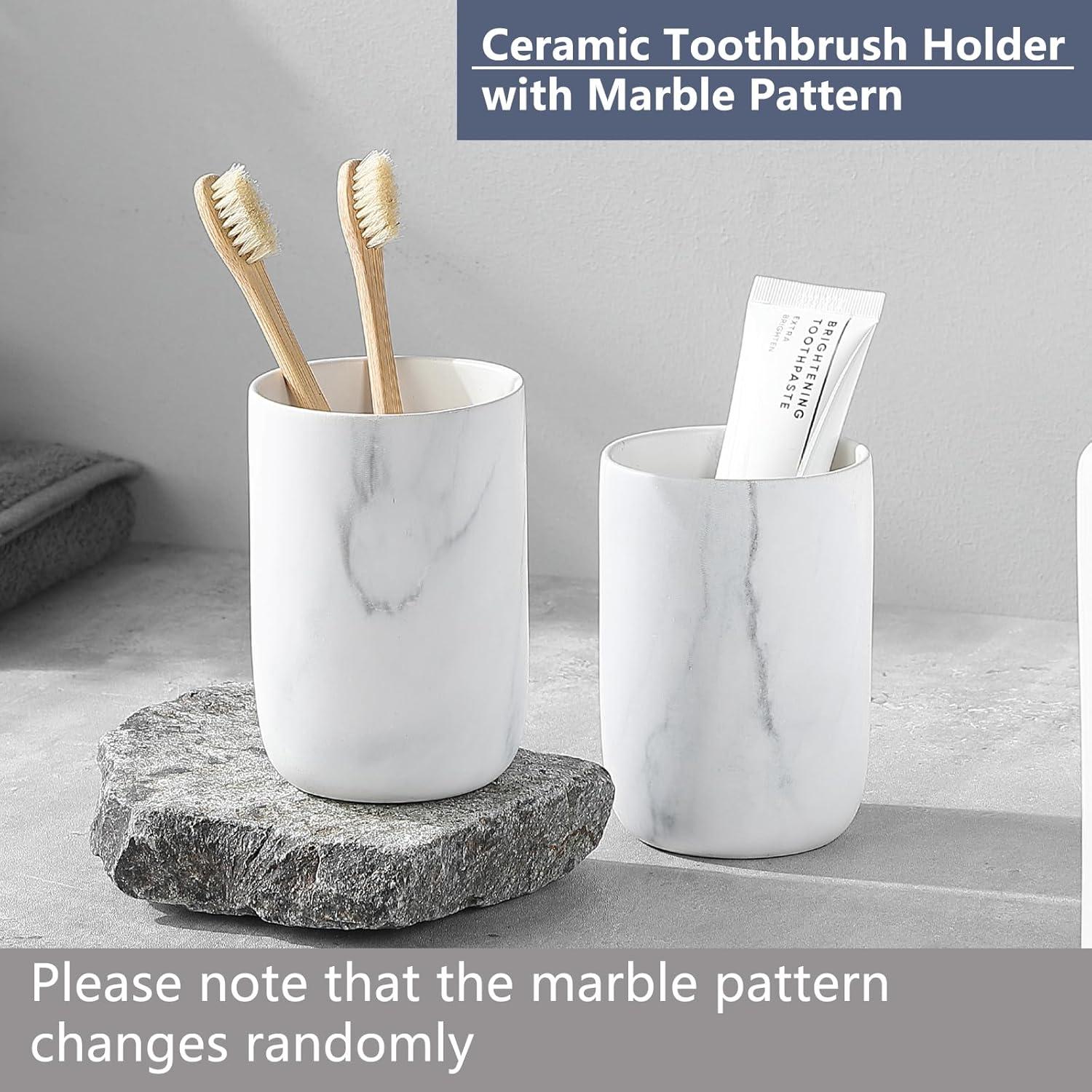 Soportes de Cepillos de Dientes Cerámica BSDISP - 2 Piezas