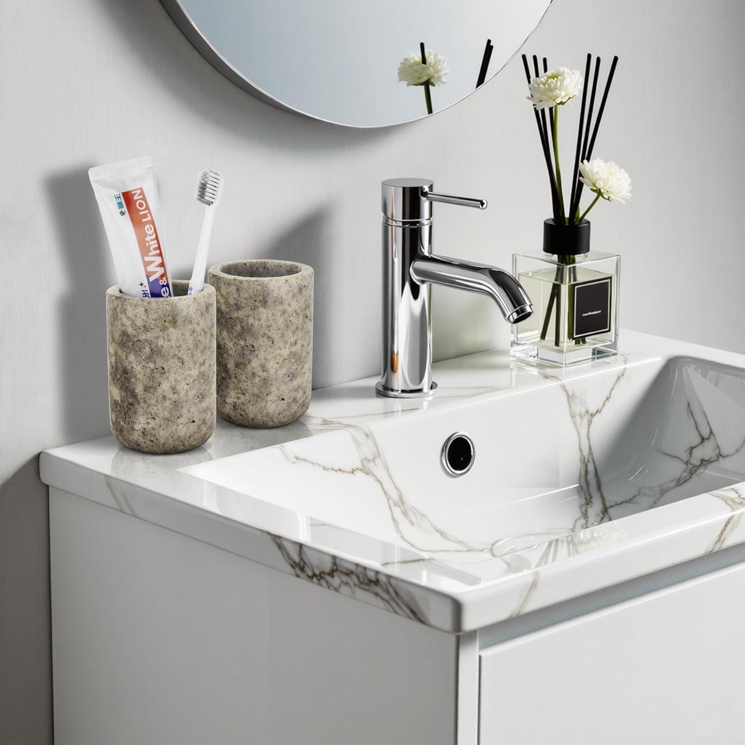 Soporte de Cepillo de Dientes N NANSHOP de Mármol Natural