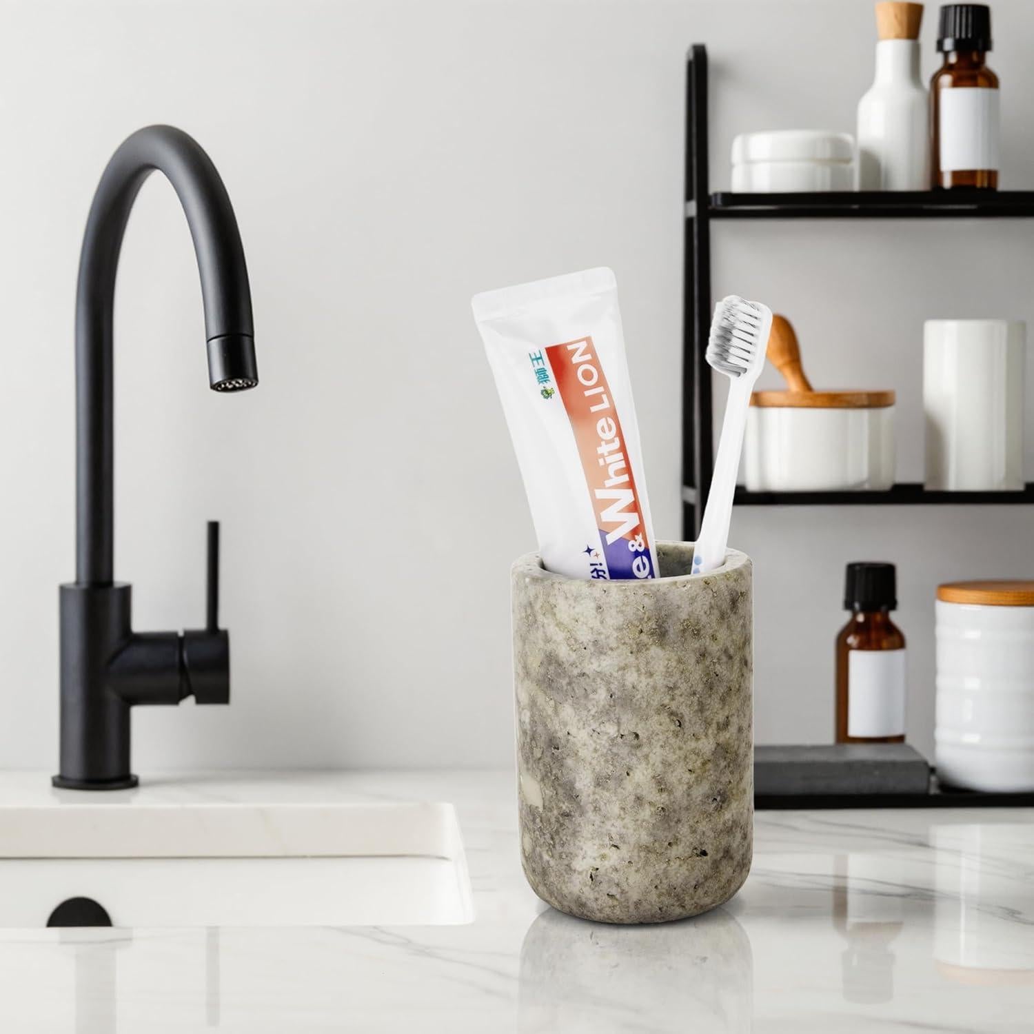Soporte de Cepillo de Dientes N NANSHOP de Mármol Natural