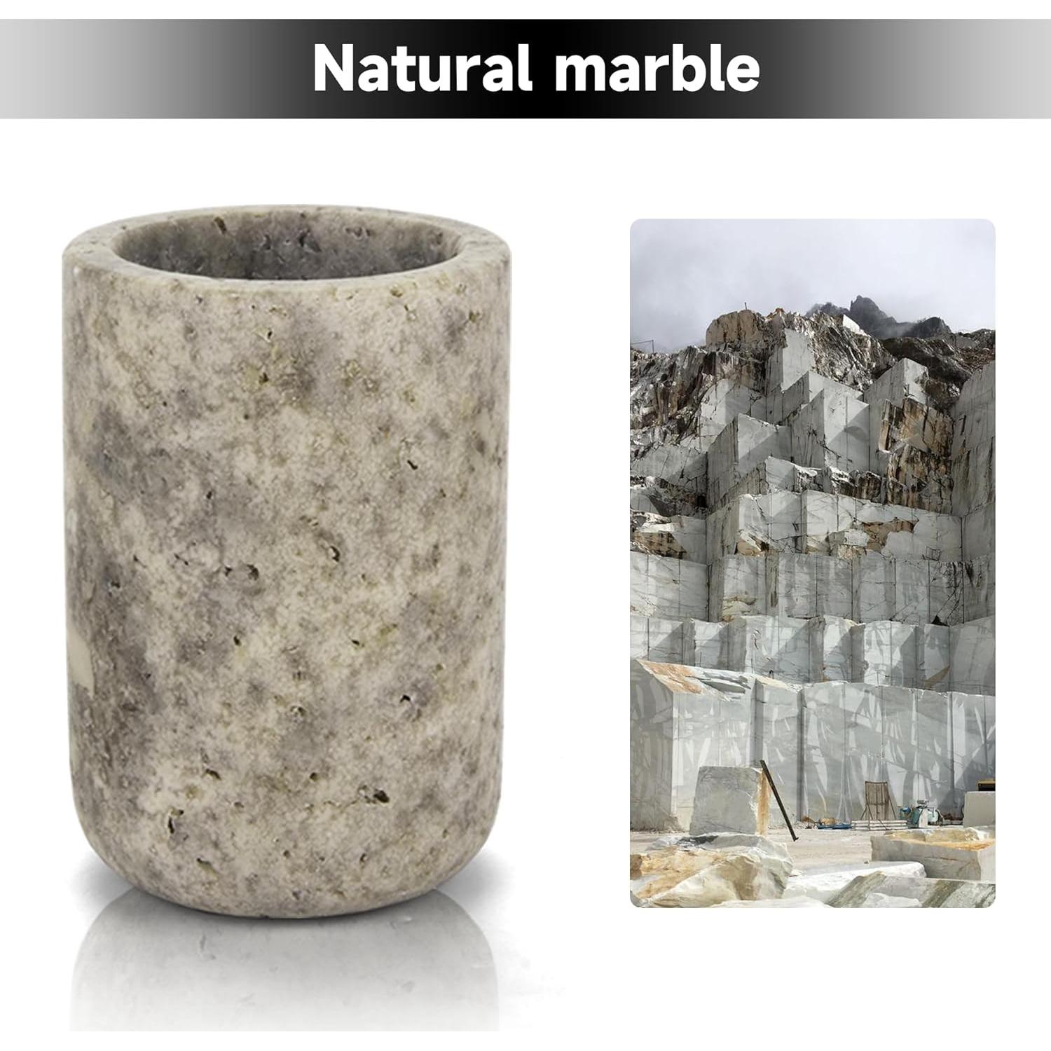 Soporte de Cepillo de Dientes N NANSHOP de Mármol Natural