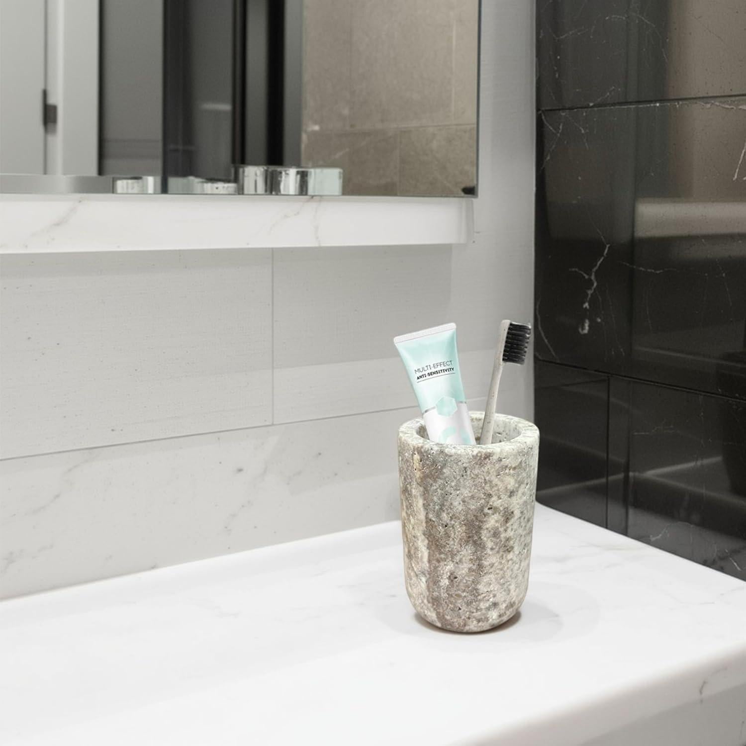 Soporte de Cepillo de Dientes N NANSHOP de Mármol Natural
