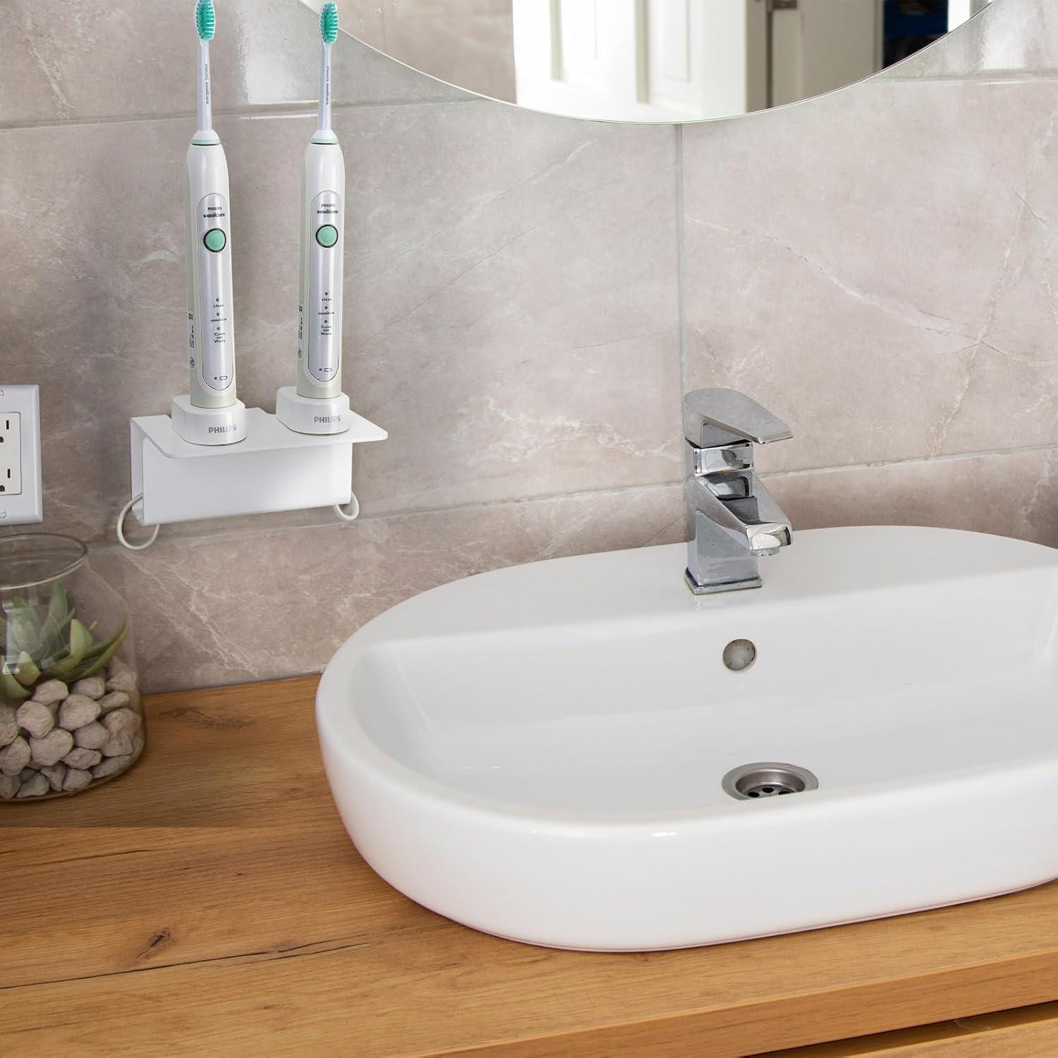 Soporte de Cepillo de Dientes Eléctrico OAPRIRE Blanco Montado en Pared