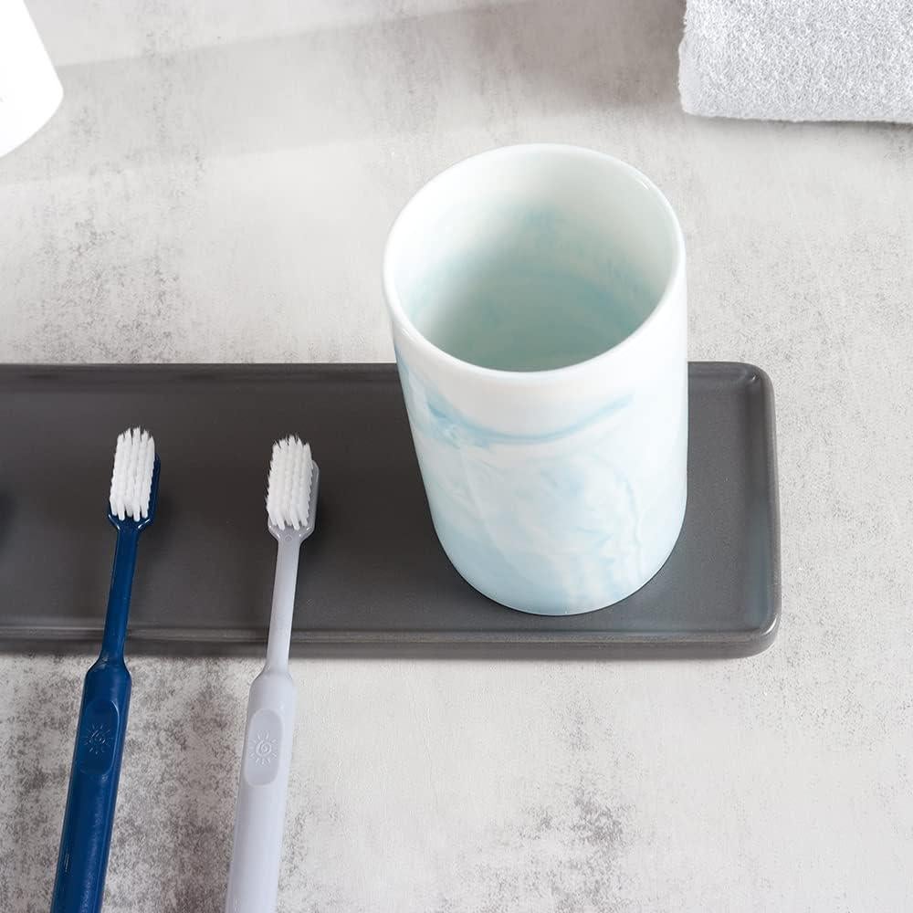 Soporte de Cepillo de Dientes Cerámica WongWongCat 300ml Azul