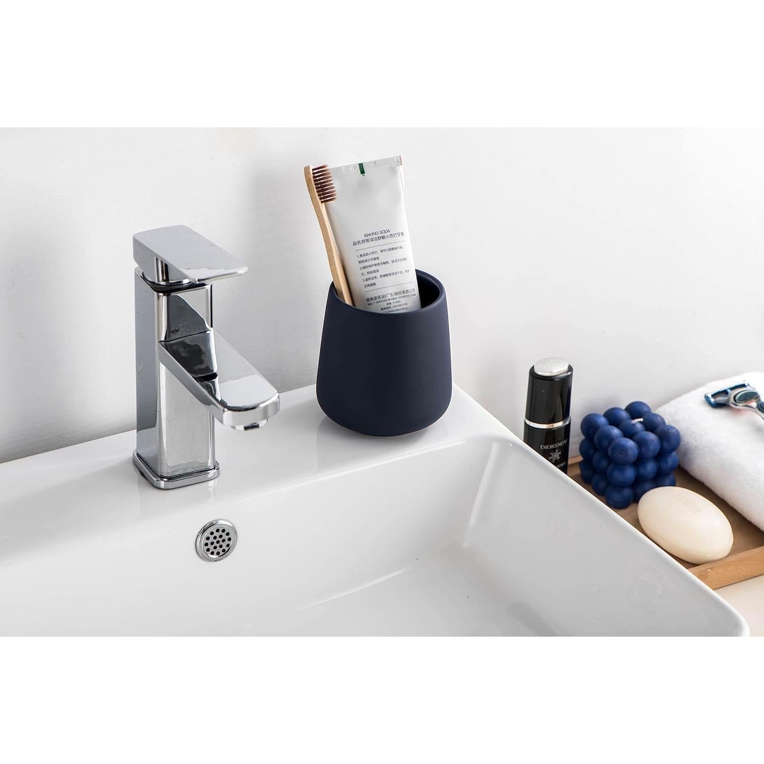 Soporte para Cepillo de Dientes Cerámica SYJAN HOME Azul