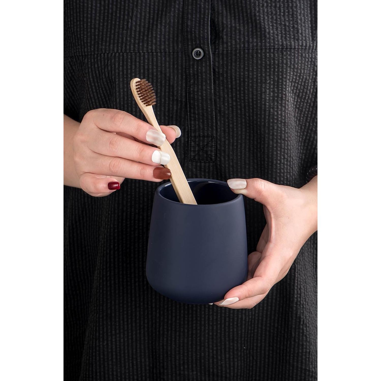 Soporte para Cepillo de Dientes Cerámica SYJAN HOME Azul