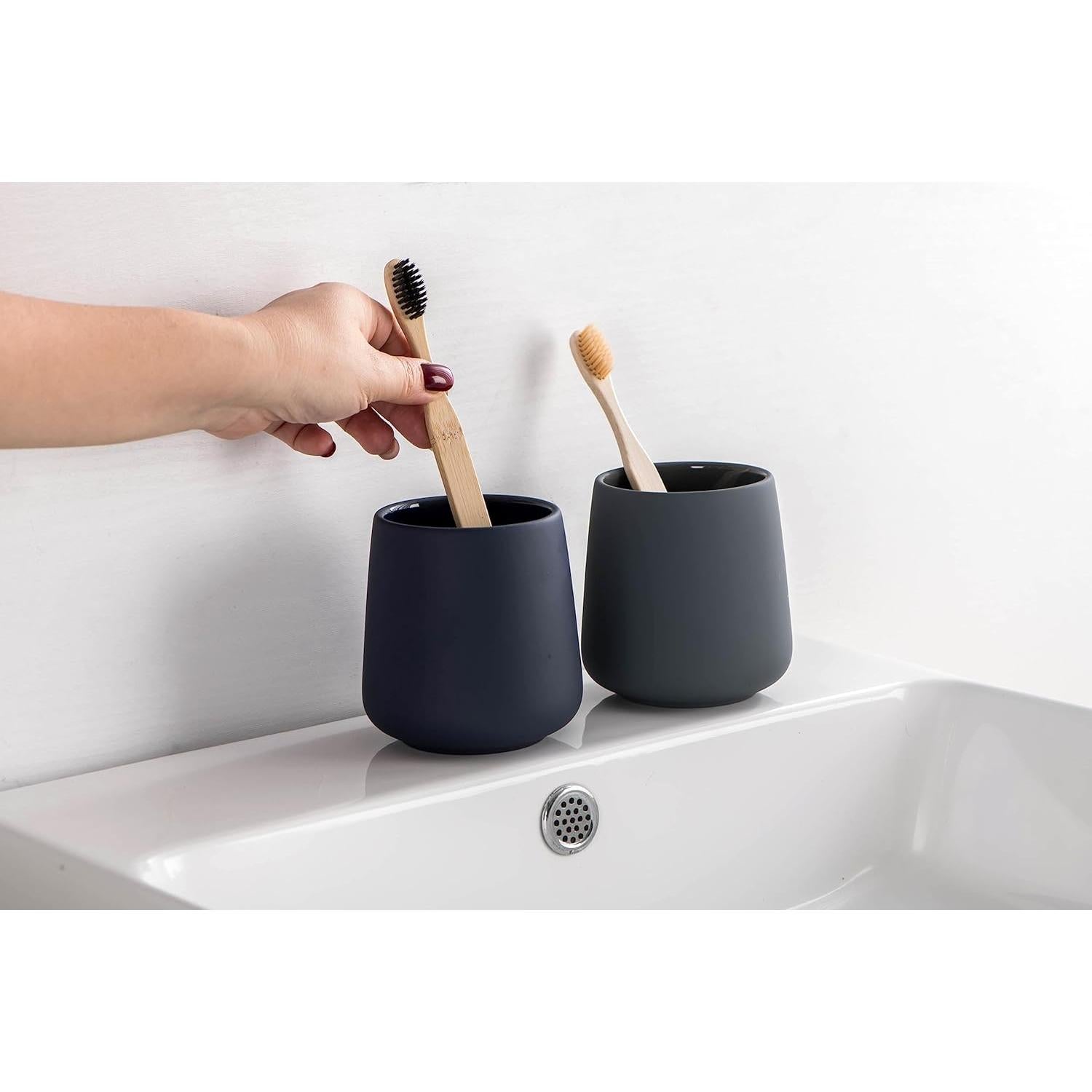 Soporte para Cepillo de Dientes Cerámica SYJAN HOME Azul