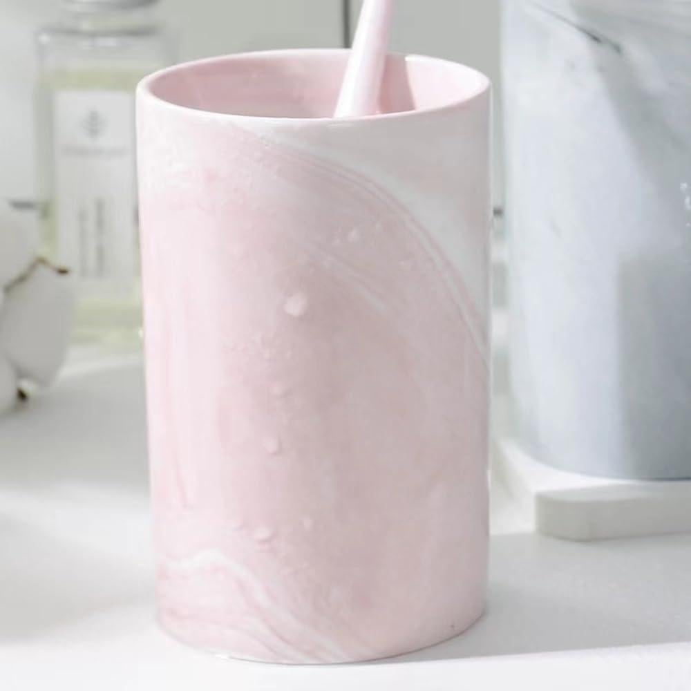 Taza de cerámica RabyLeo estilo mármol rosa 300ml